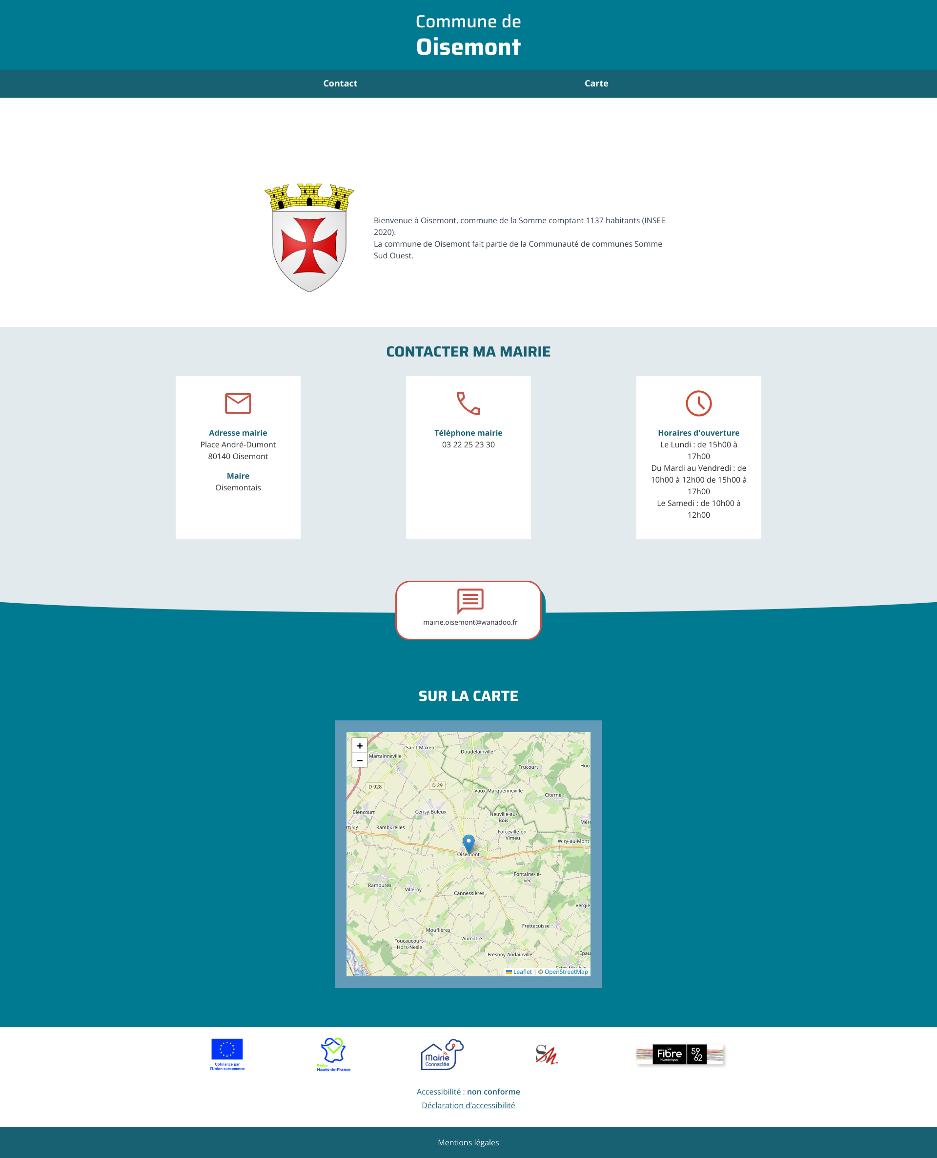 Aperçu du site