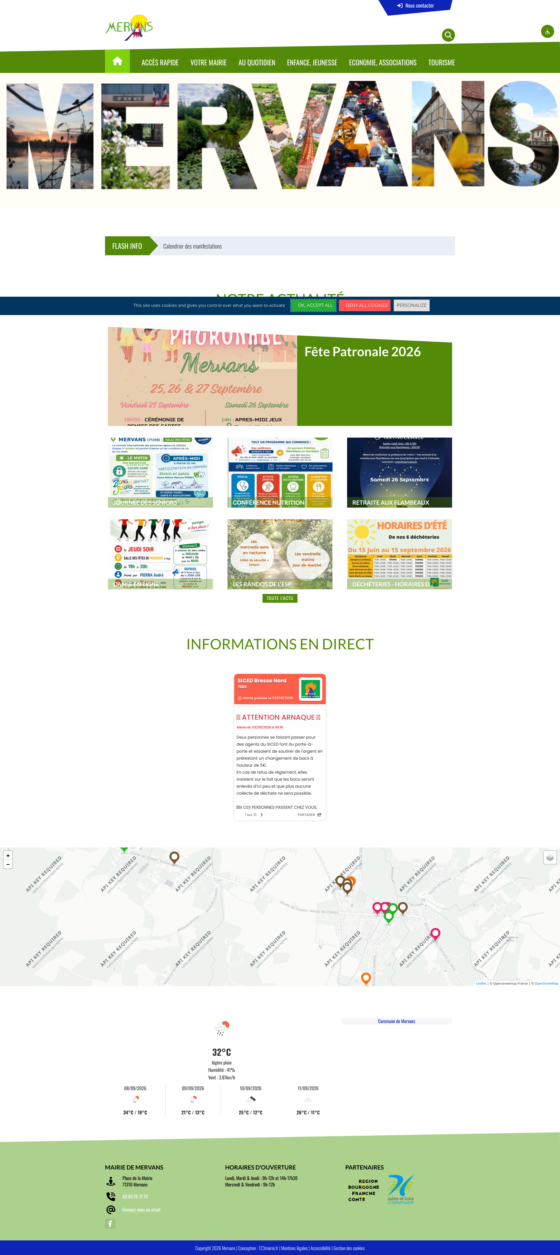 Aperçu du site