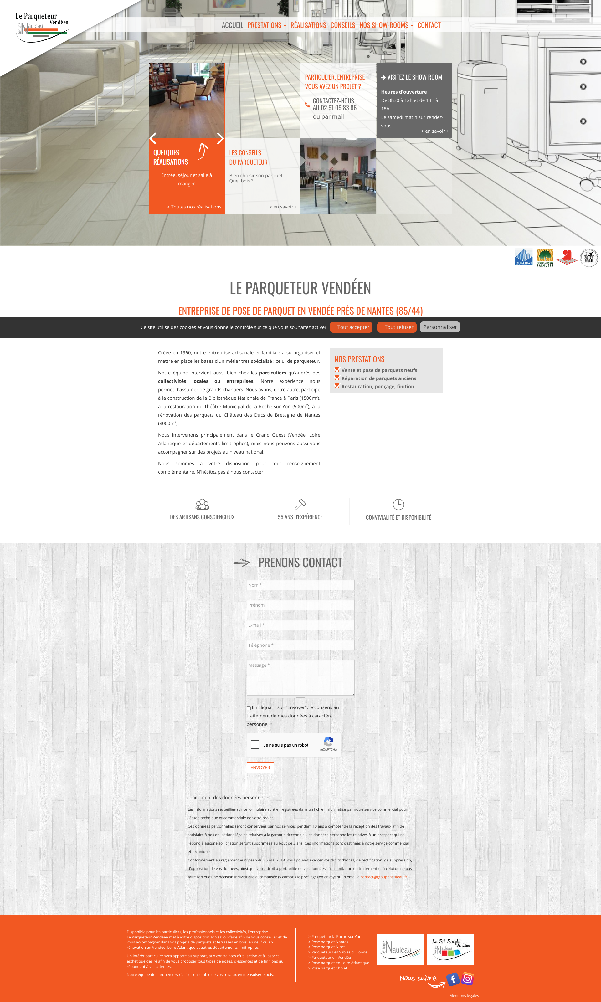 Aperçu du site
