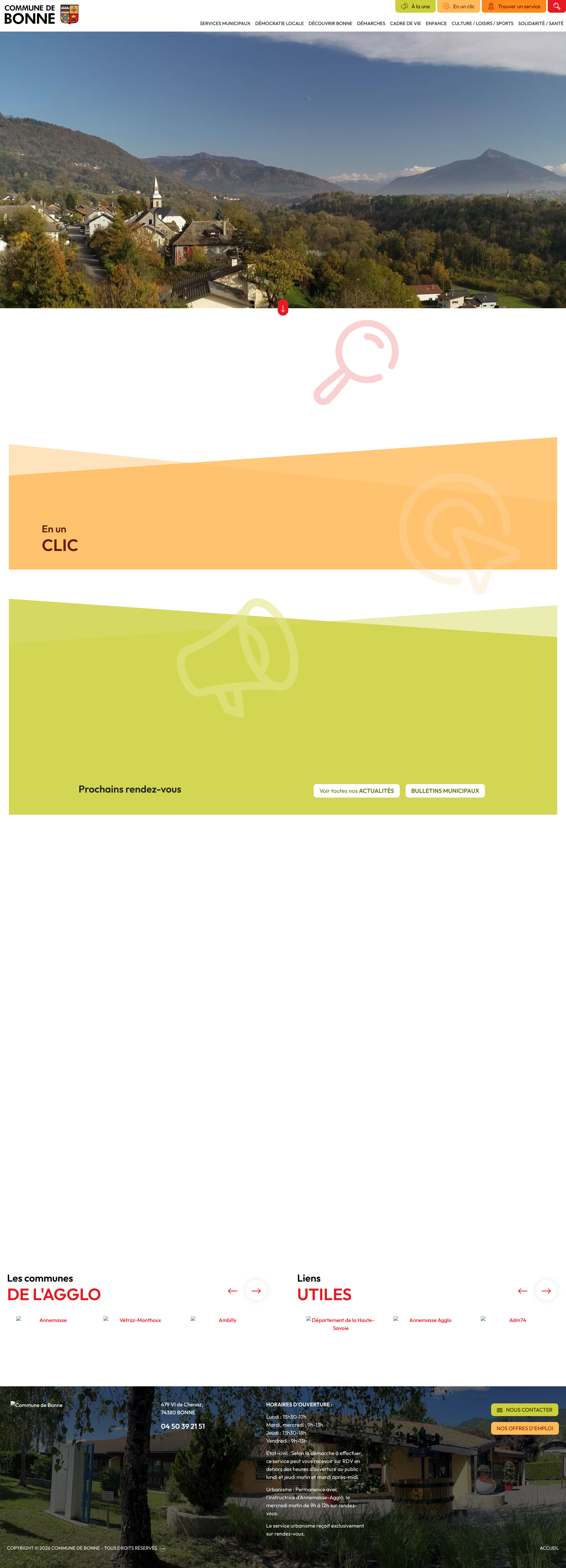 Aperçu du site