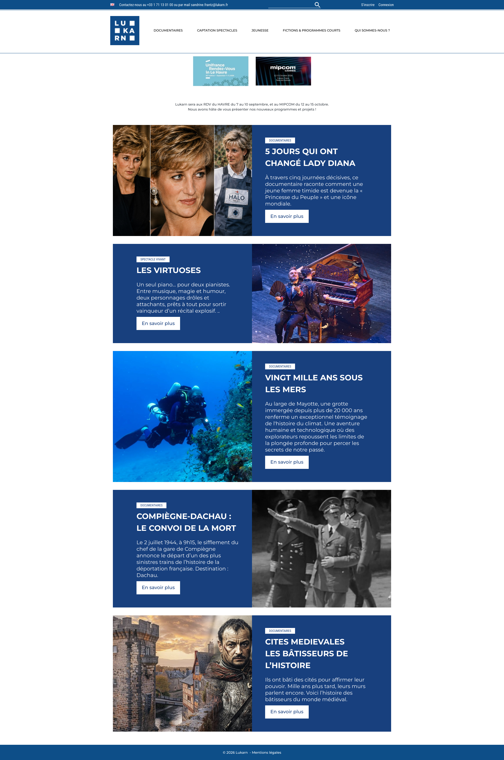 Aperçu du site