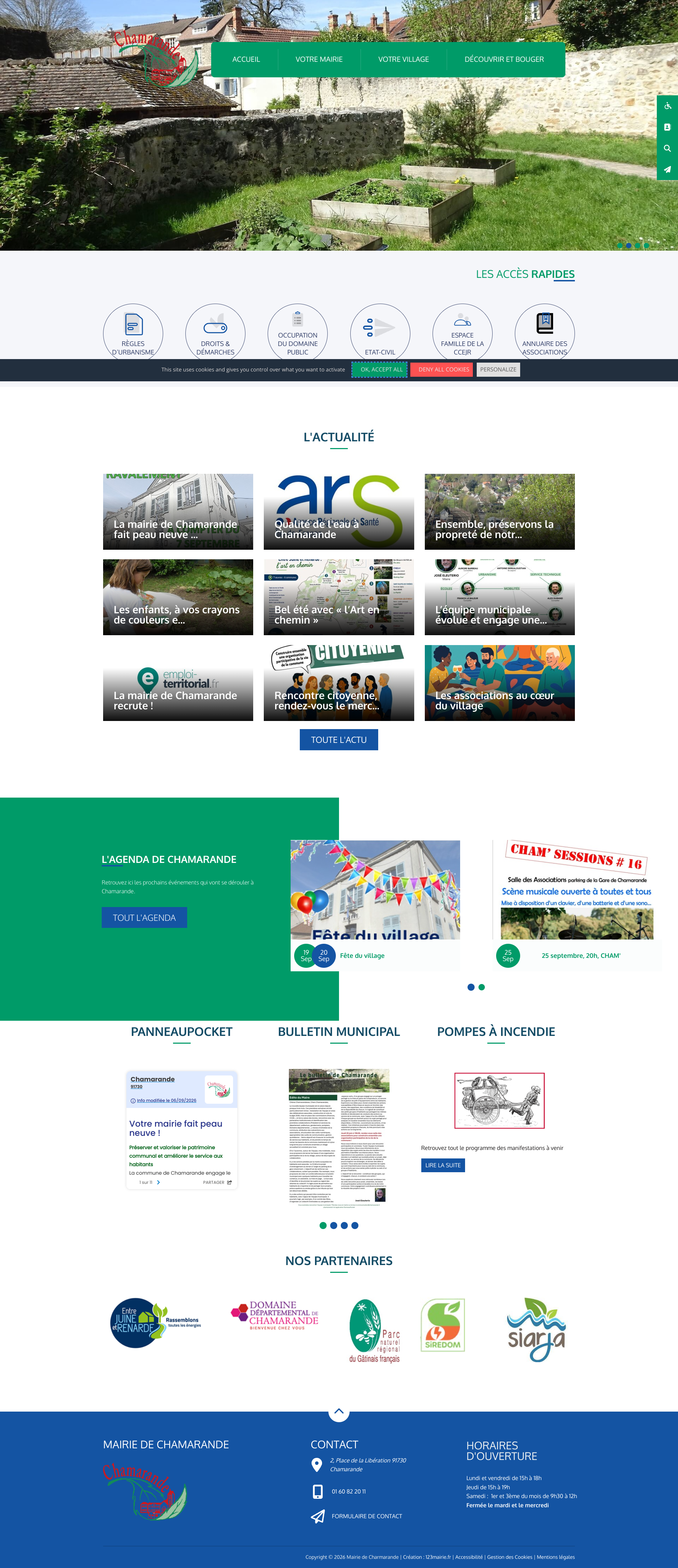 Aperçu du site