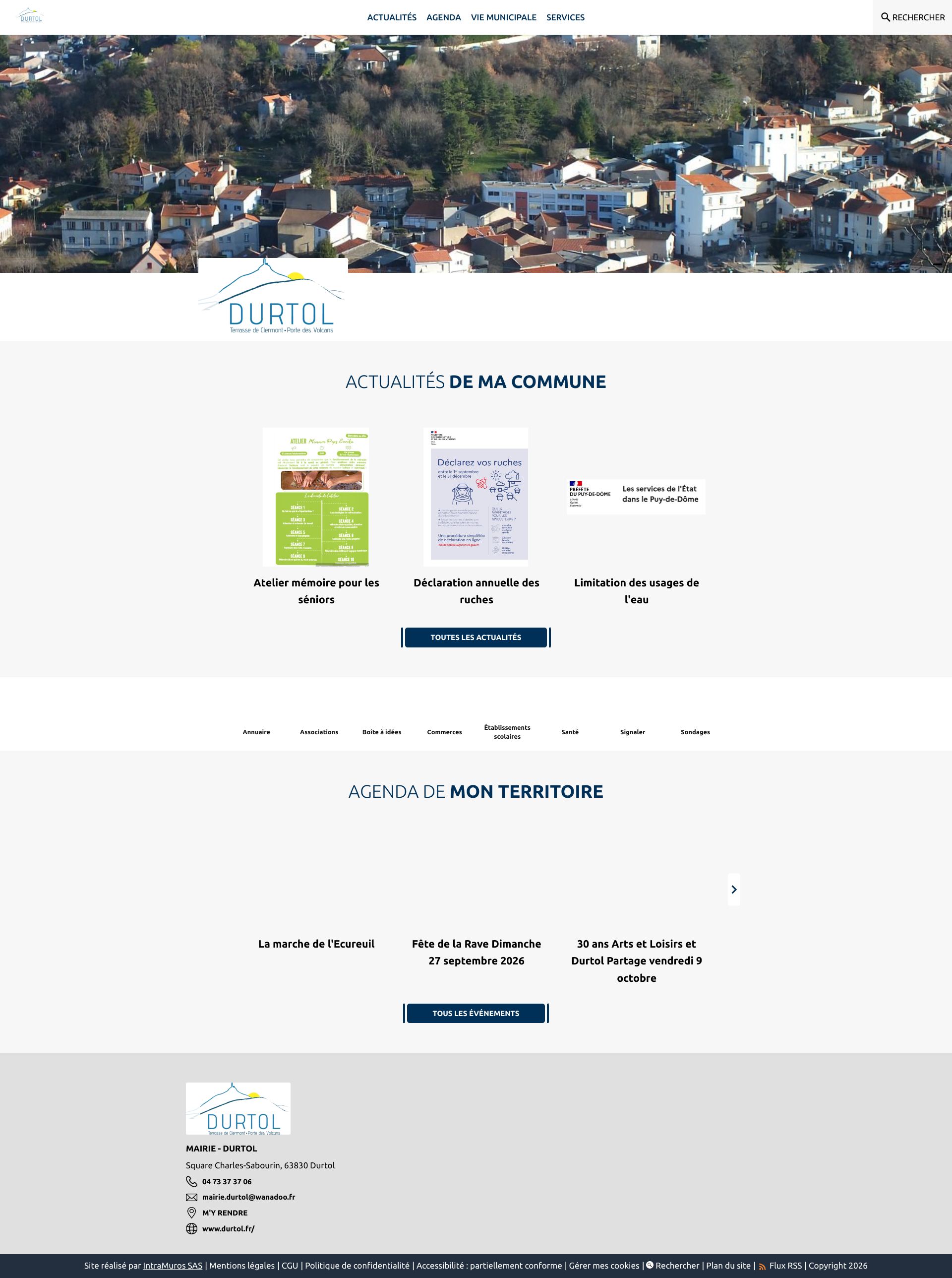 Aperçu du site