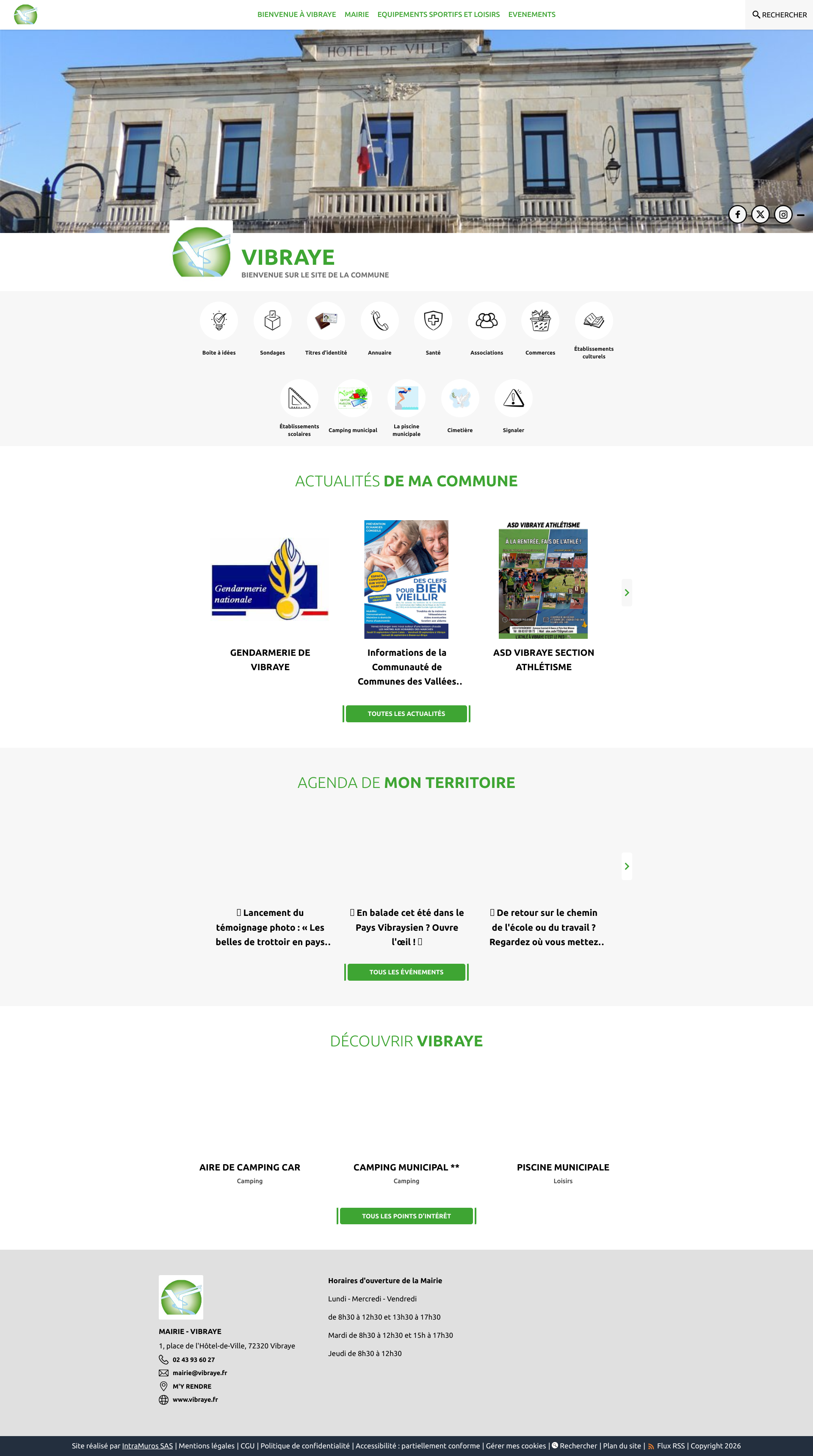 Aperçu du site