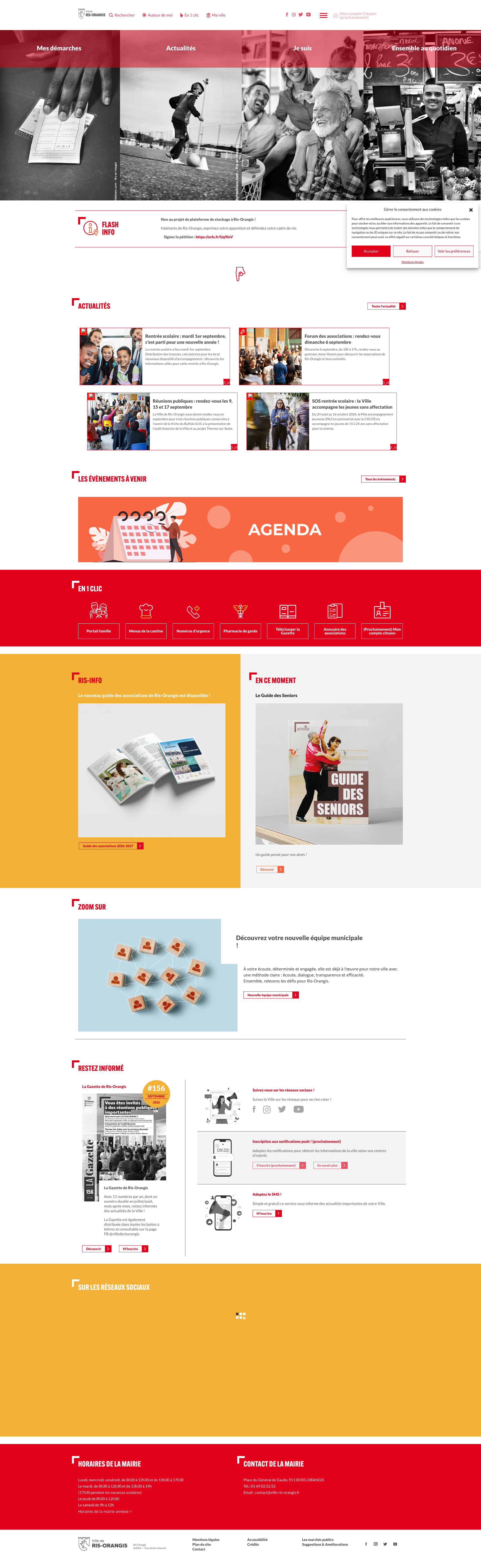 Aperçu du site