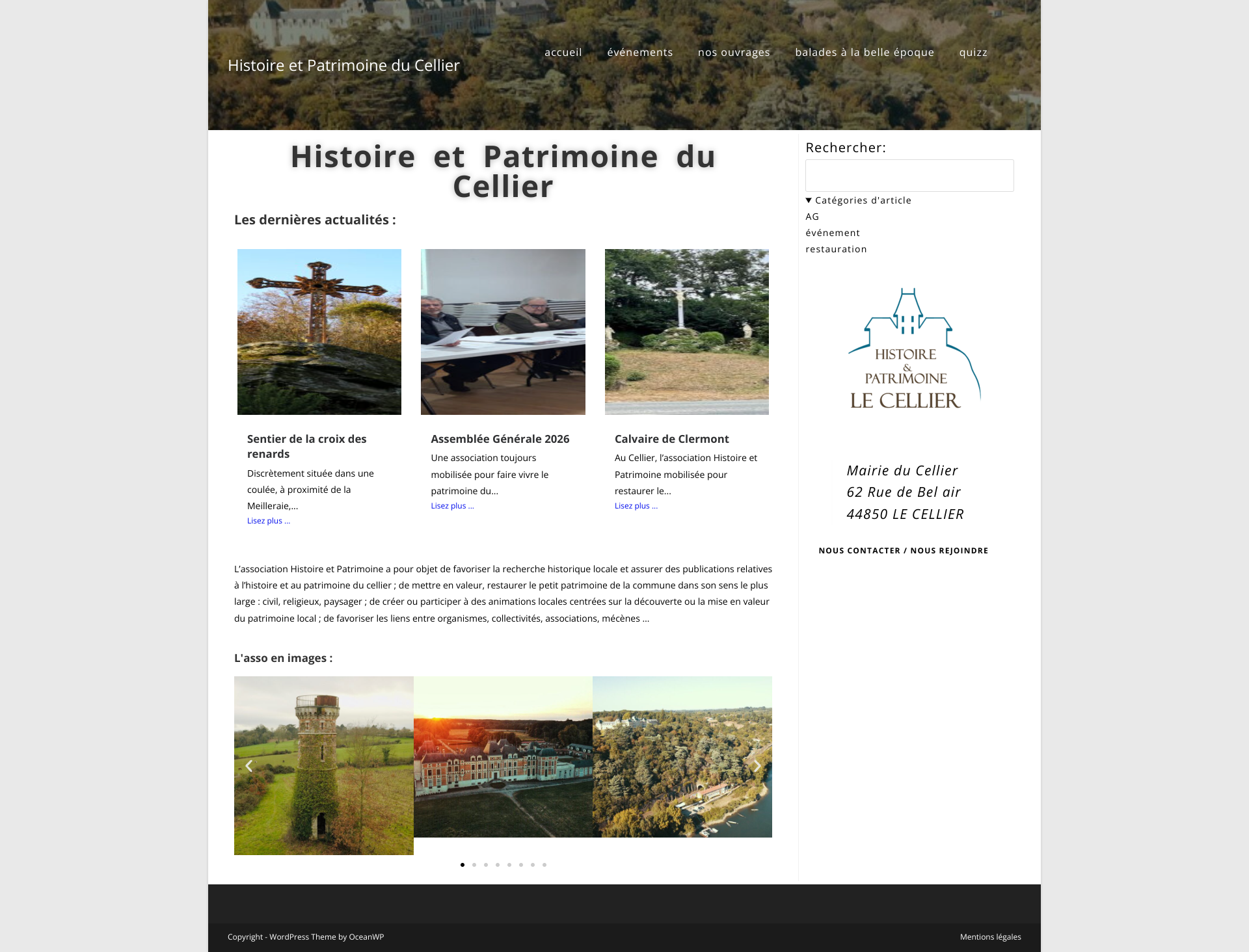 Aperçu du site