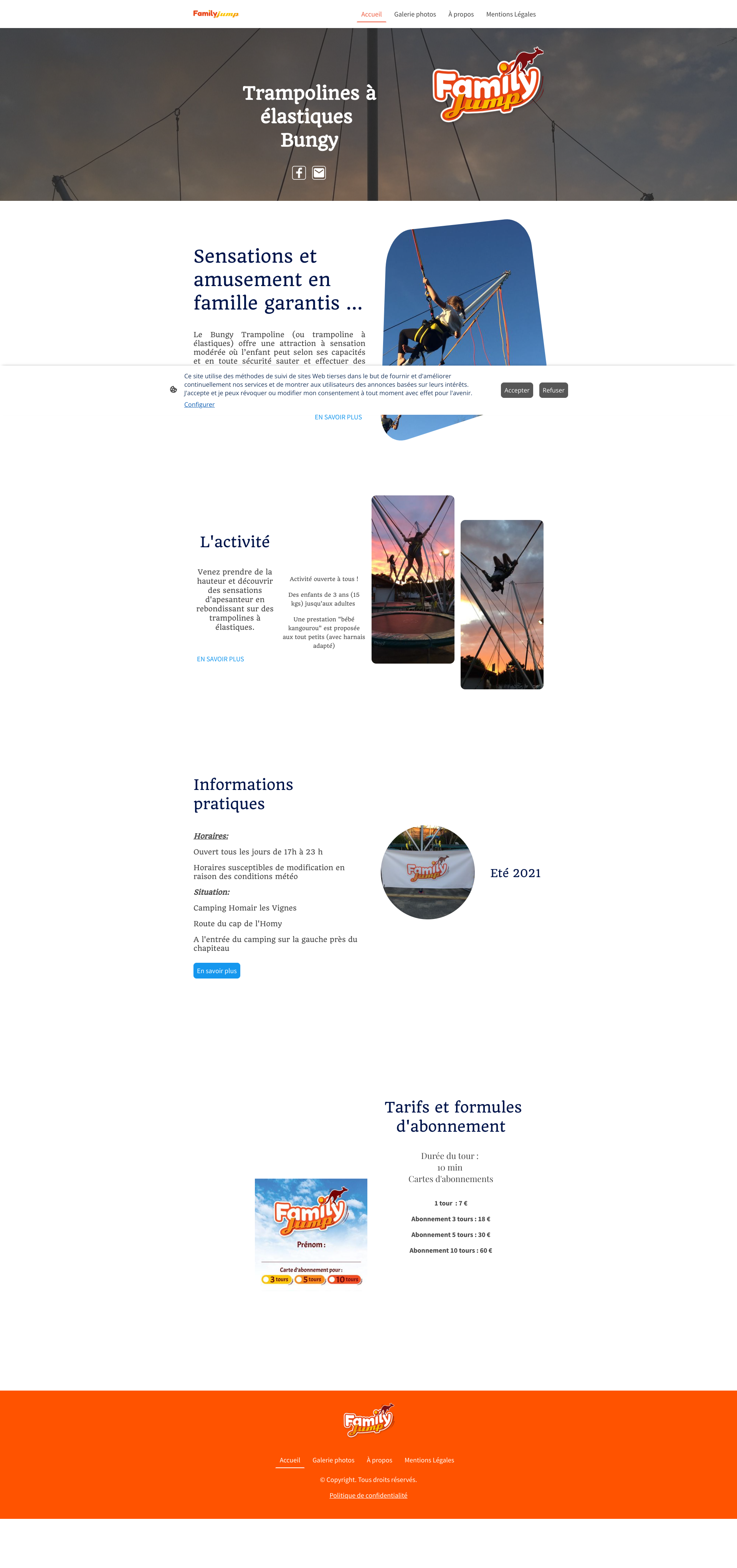 Aperçu du site