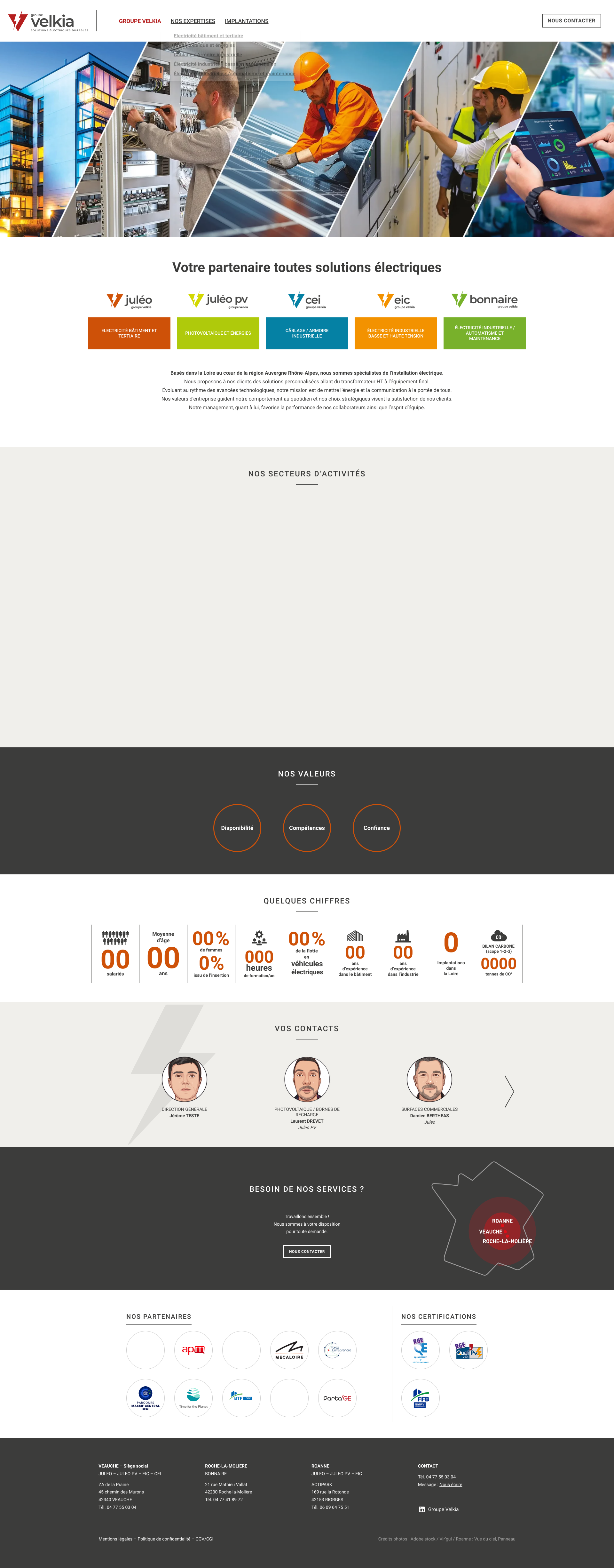 Aperçu du site