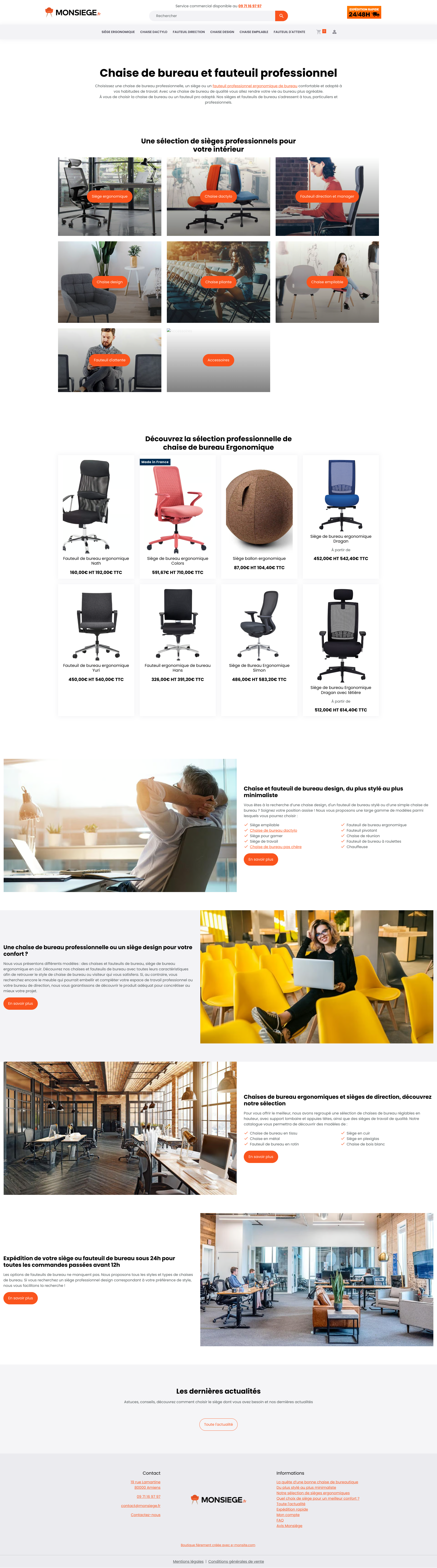 Aperçu du site