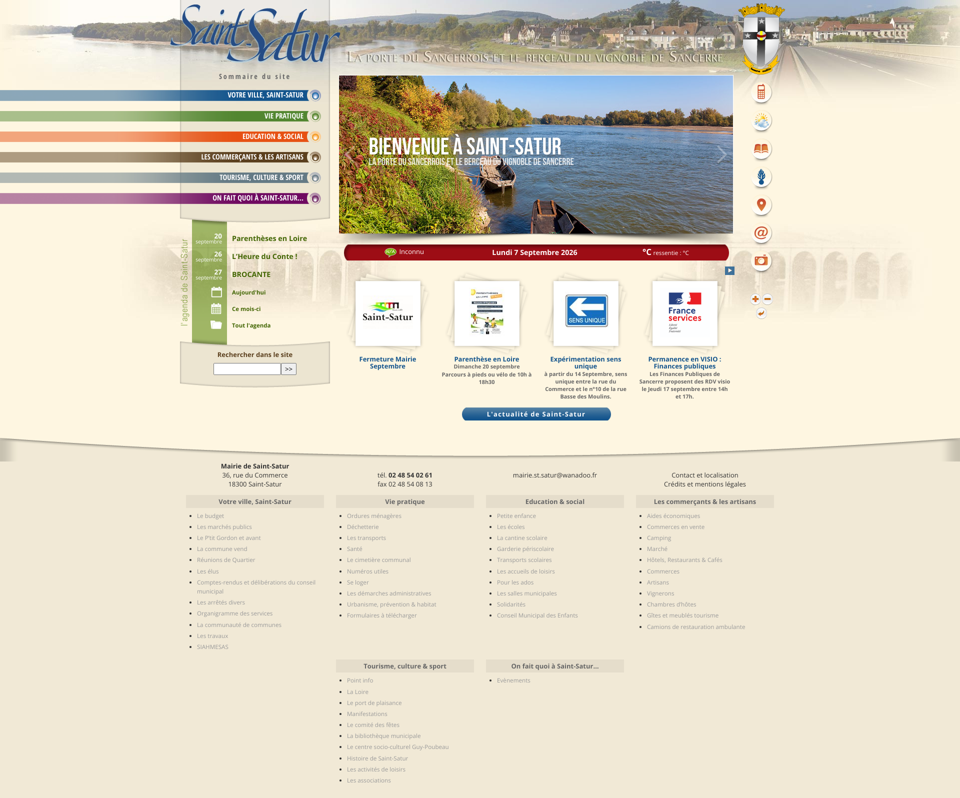 Aperçu du site