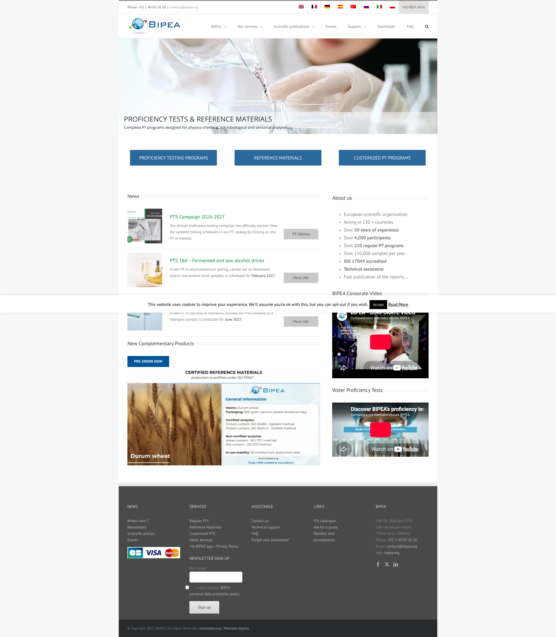 Aperçu du site
