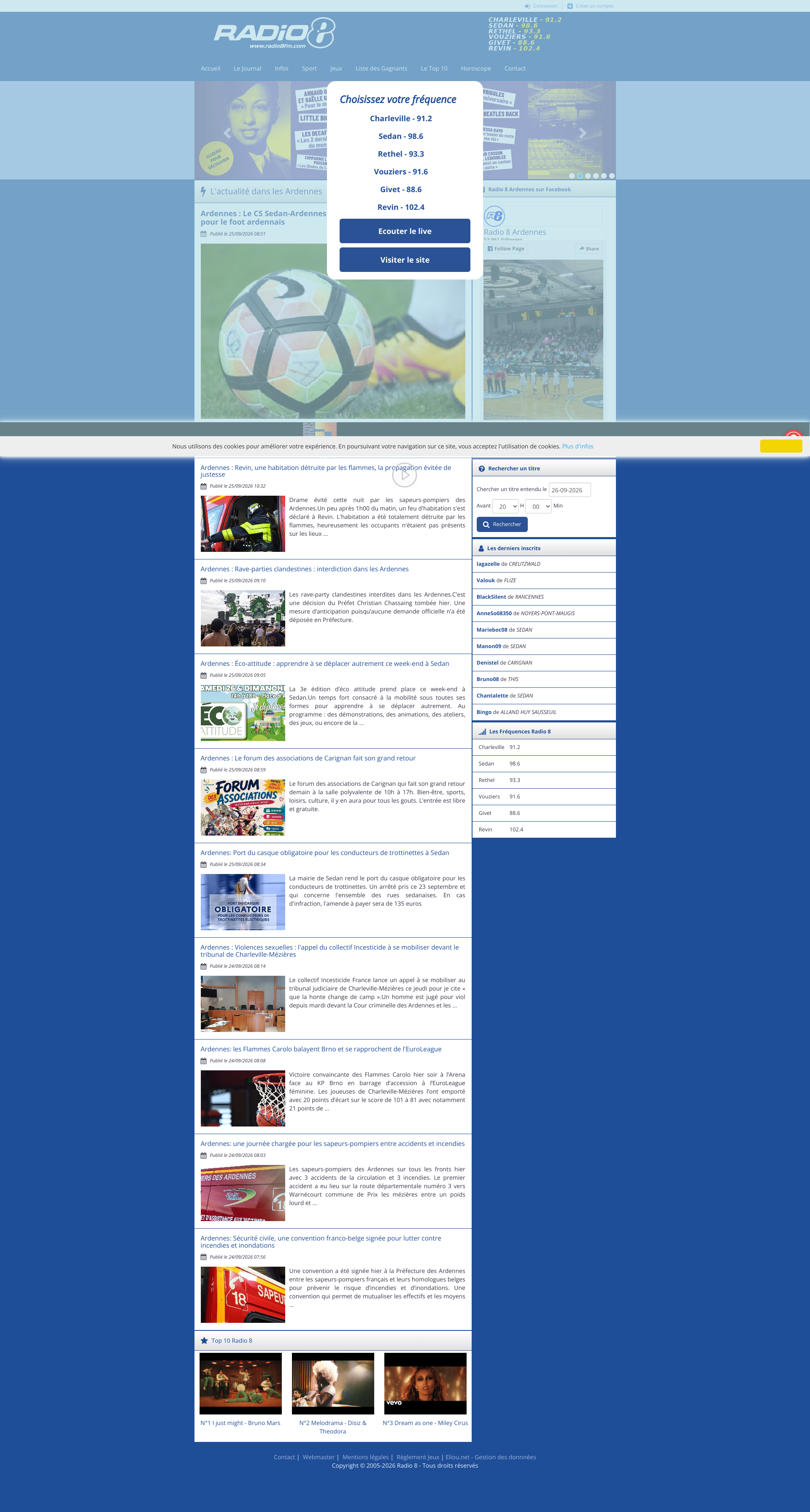 Aperçu du site