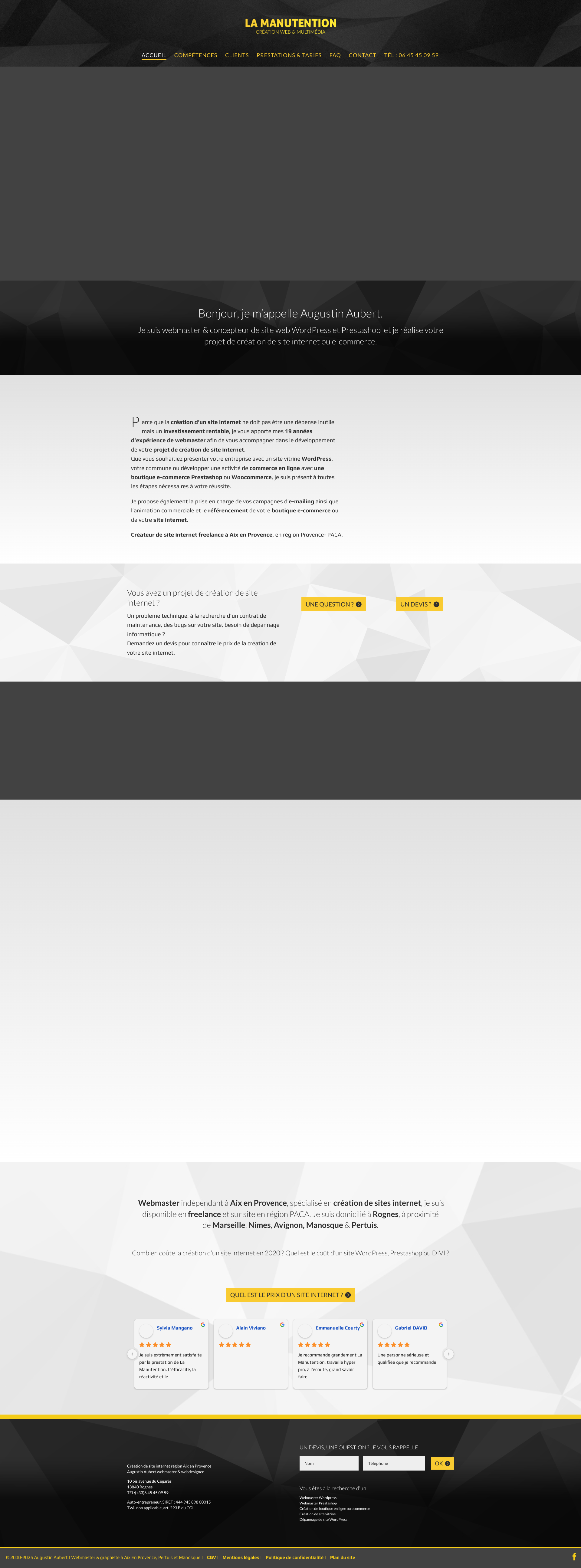Aperçu du site