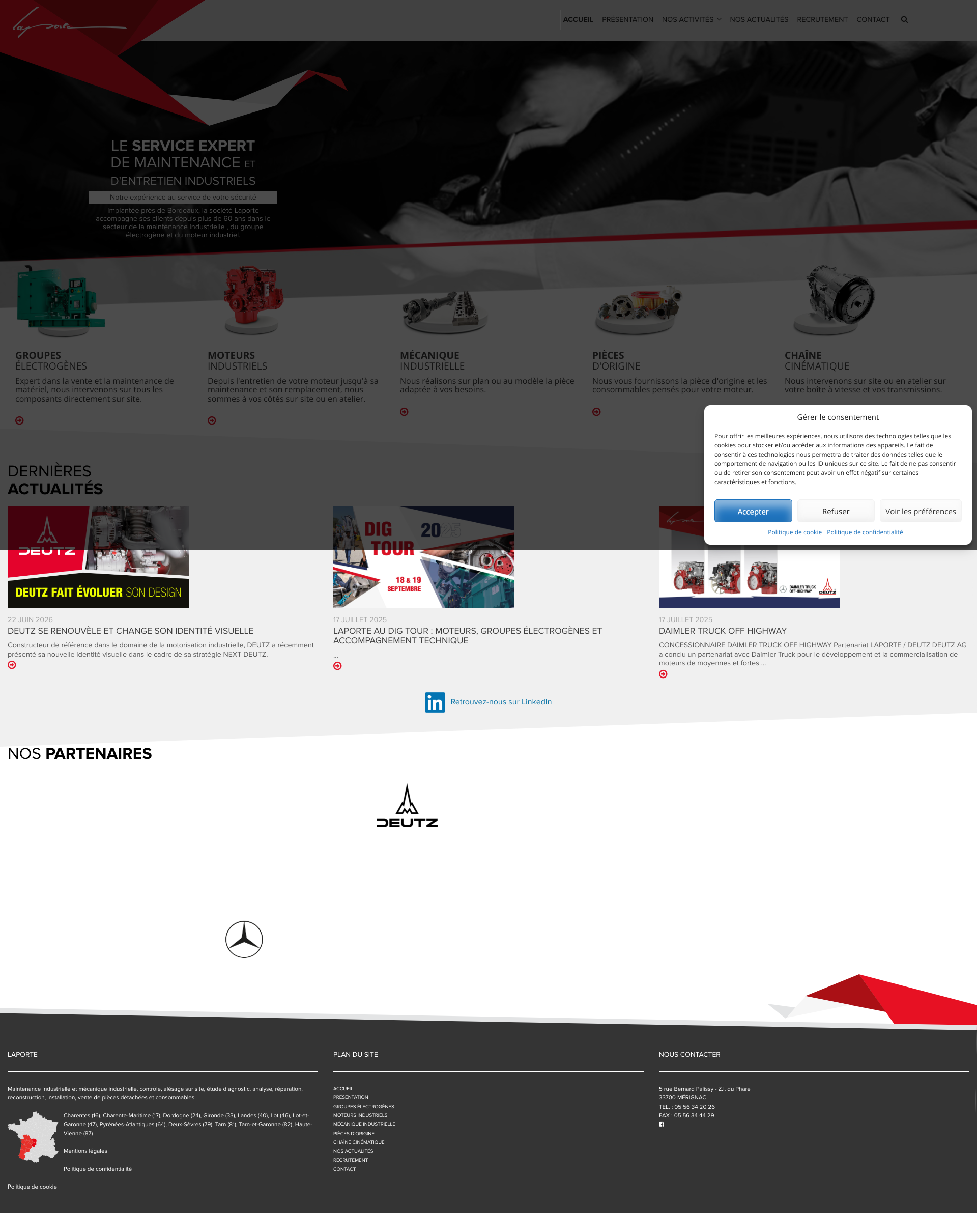 Aperçu du site