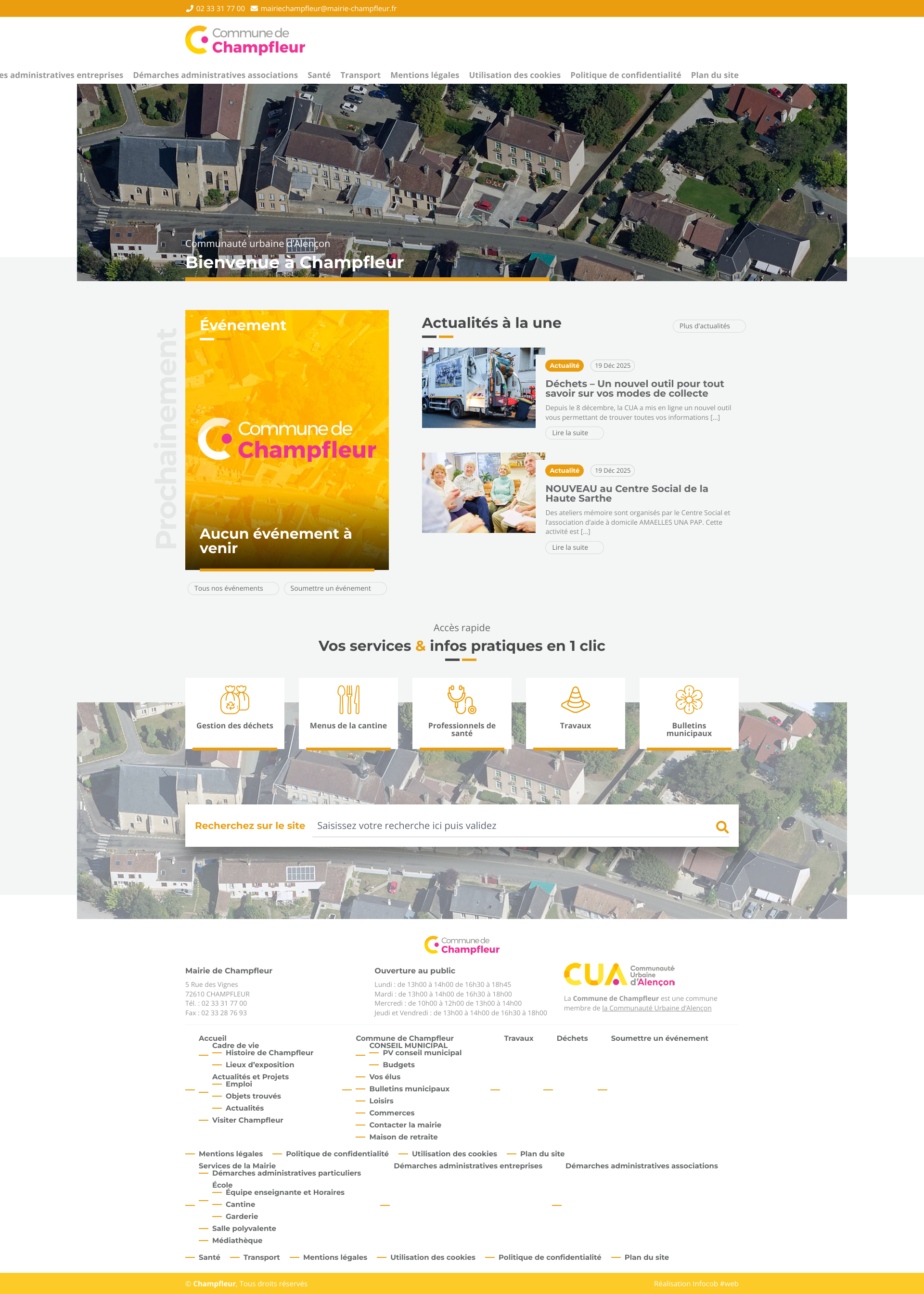 Aperçu du site