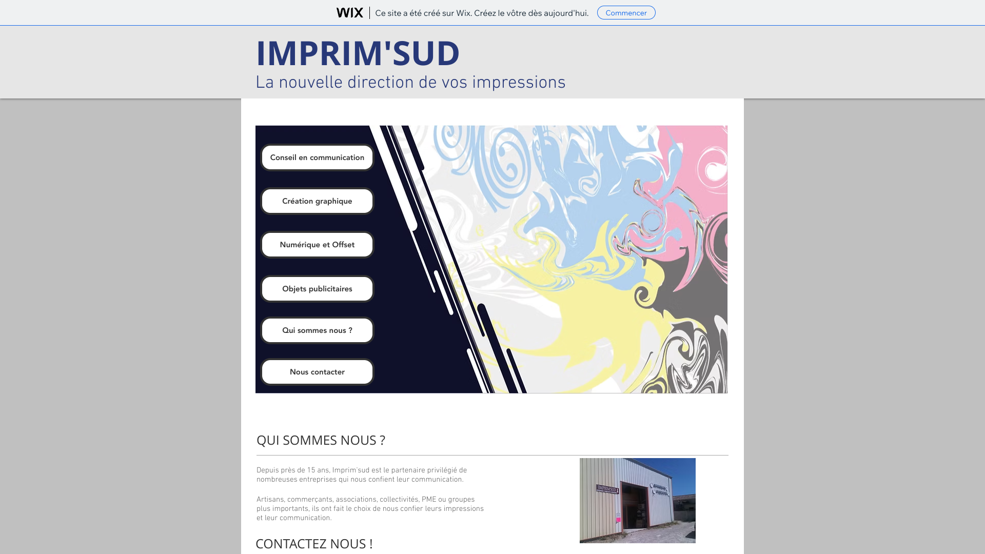 Aperçu du site