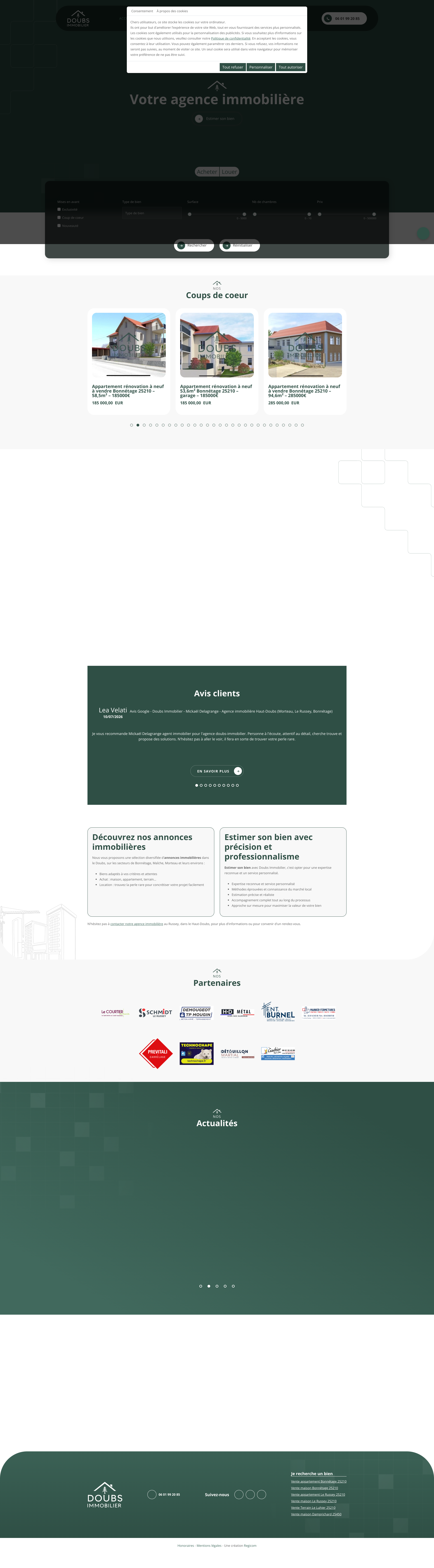 Aperçu du site