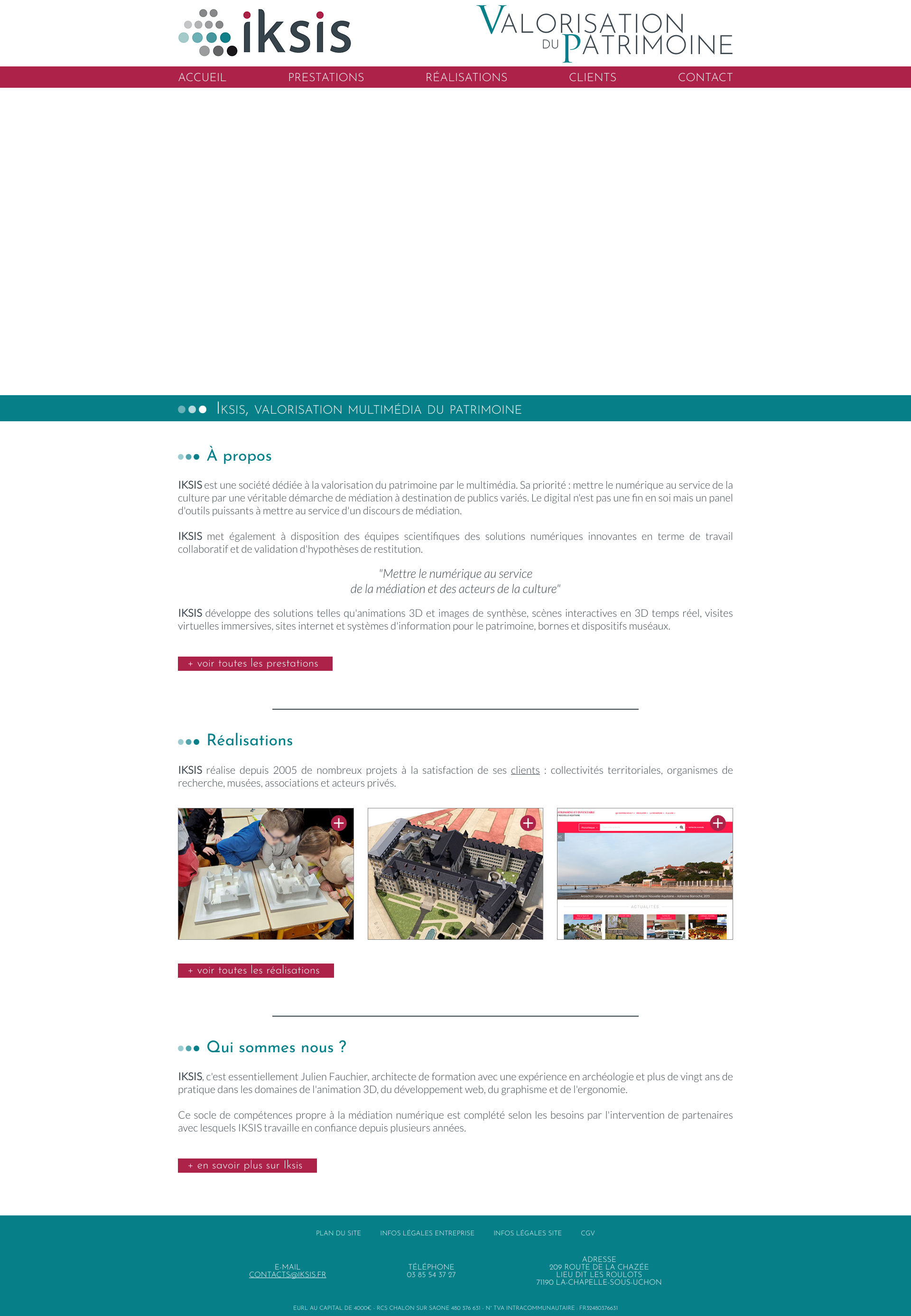 Aperçu du site