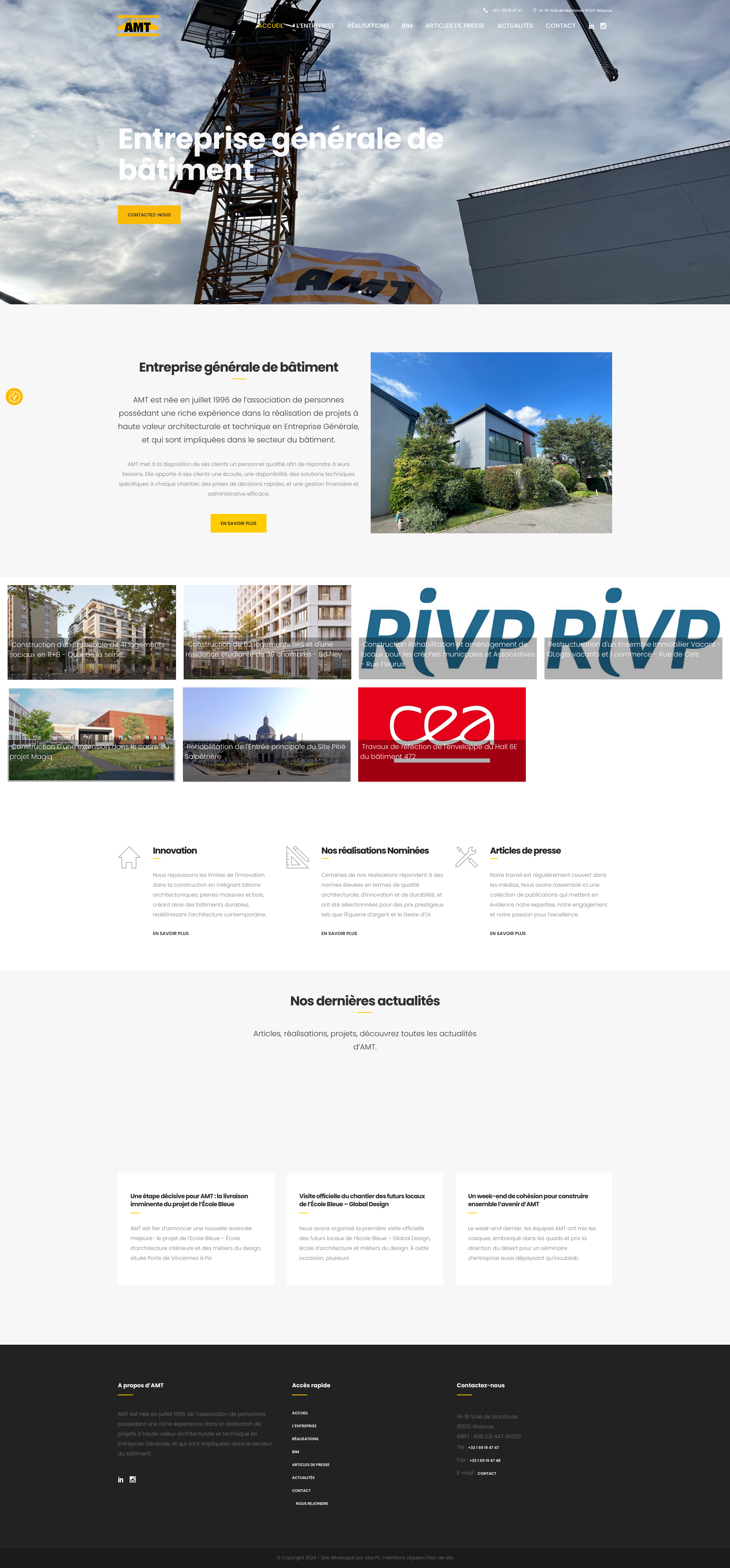 Aperçu du site