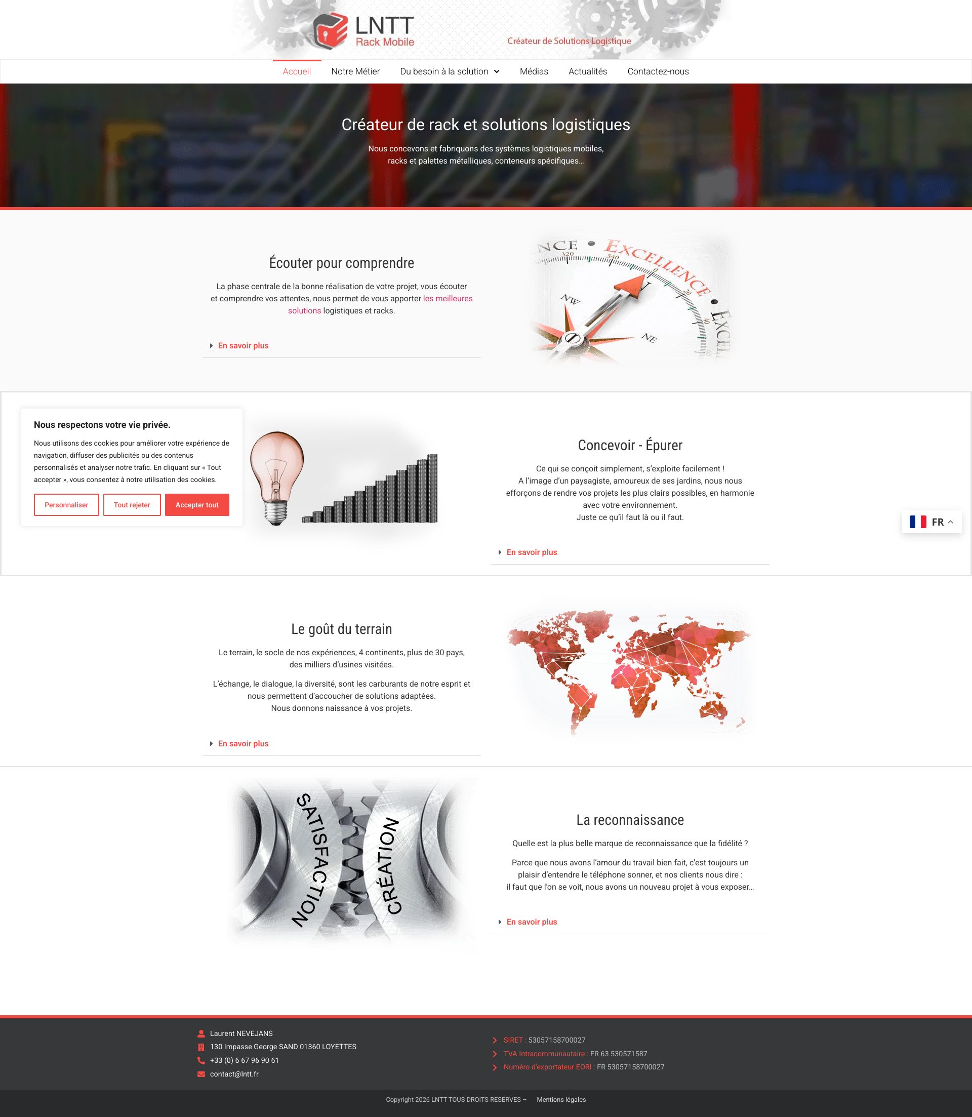 Aperçu du site