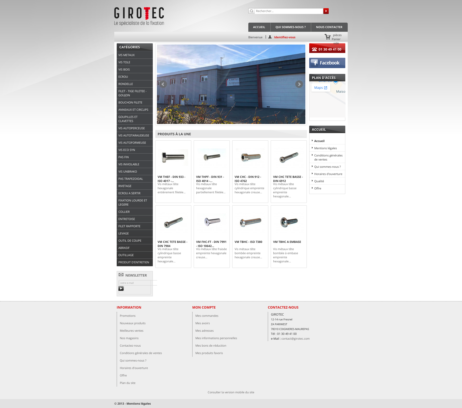 Aperçu du site