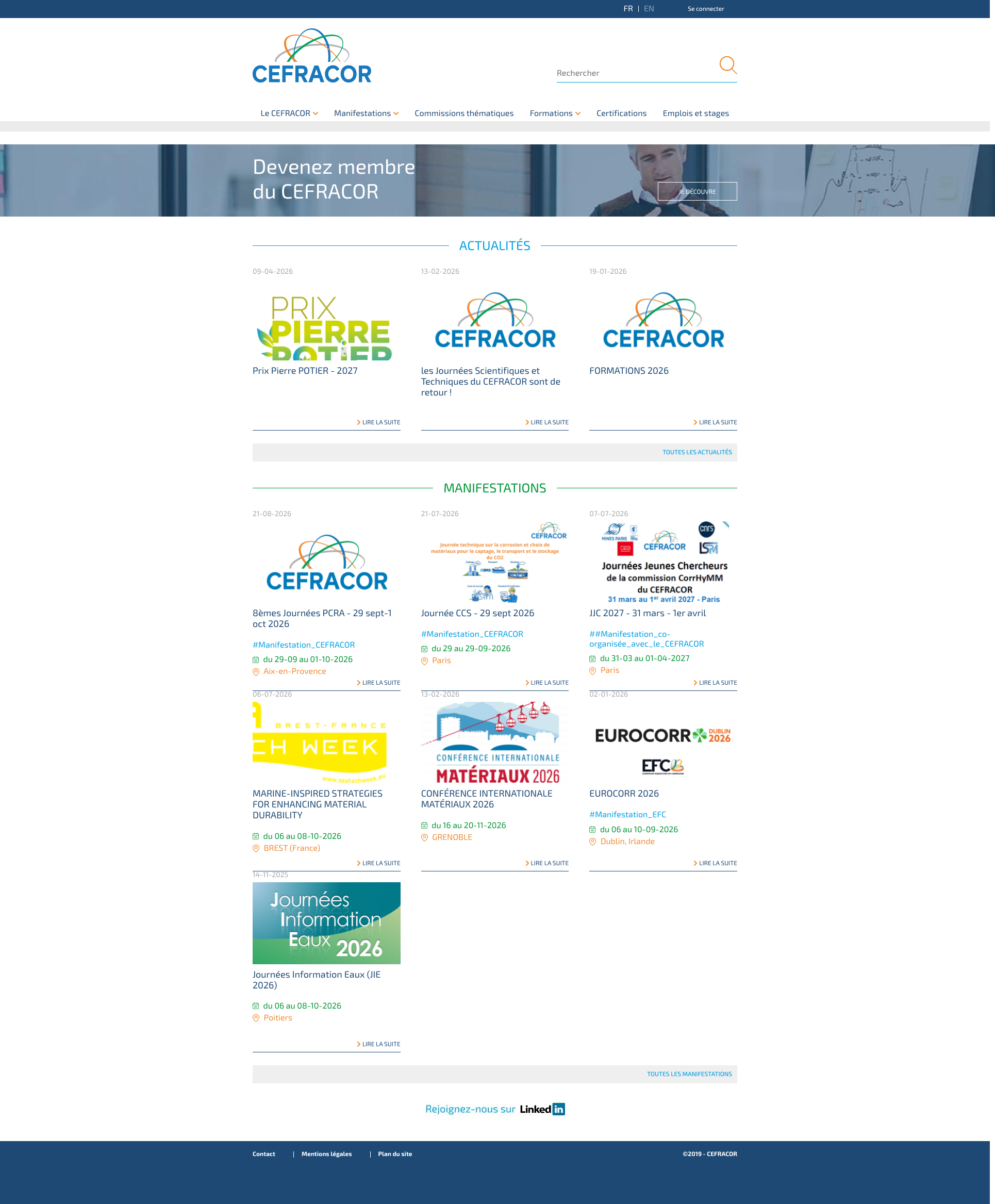 Aperçu du site
