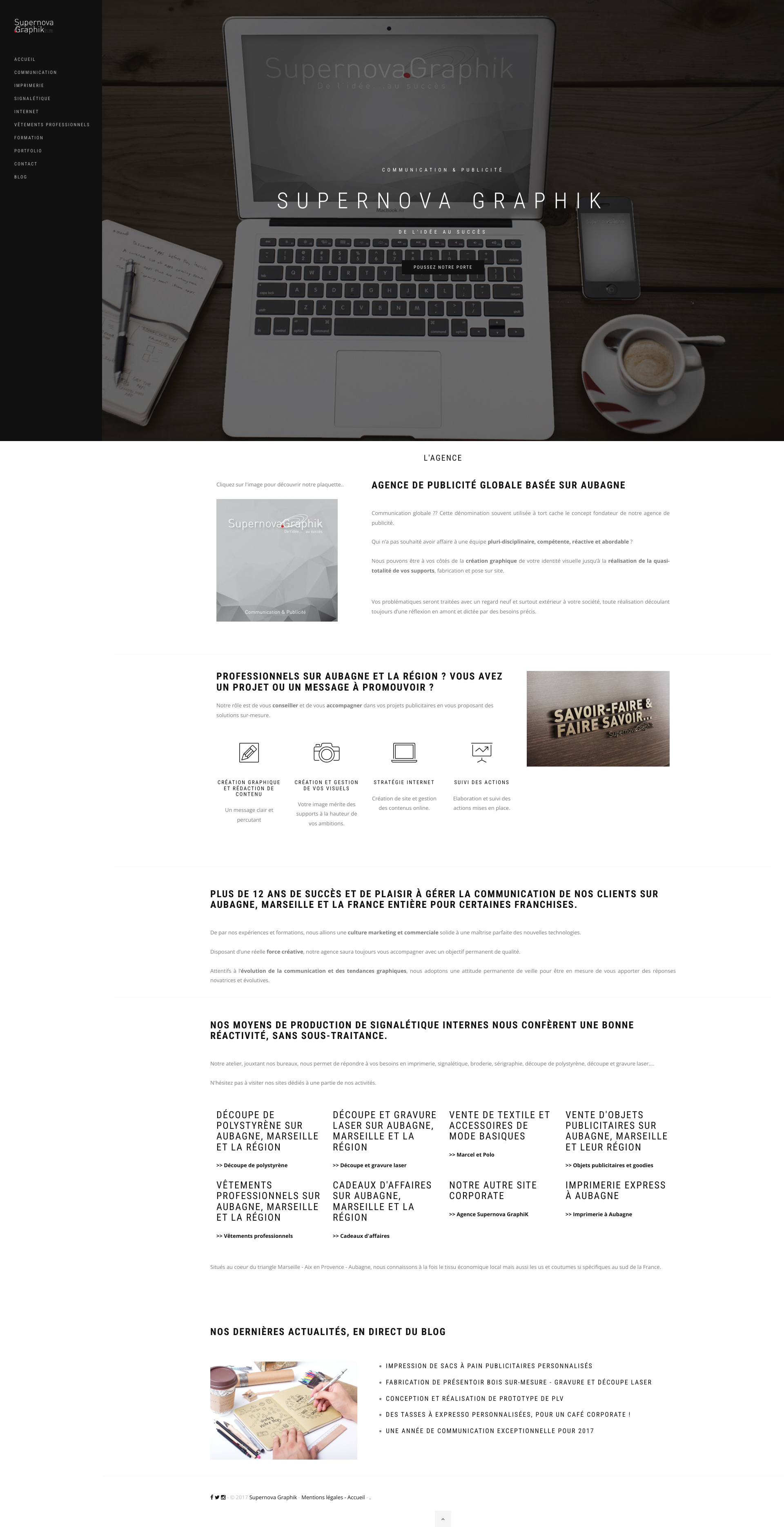 Aperçu du site