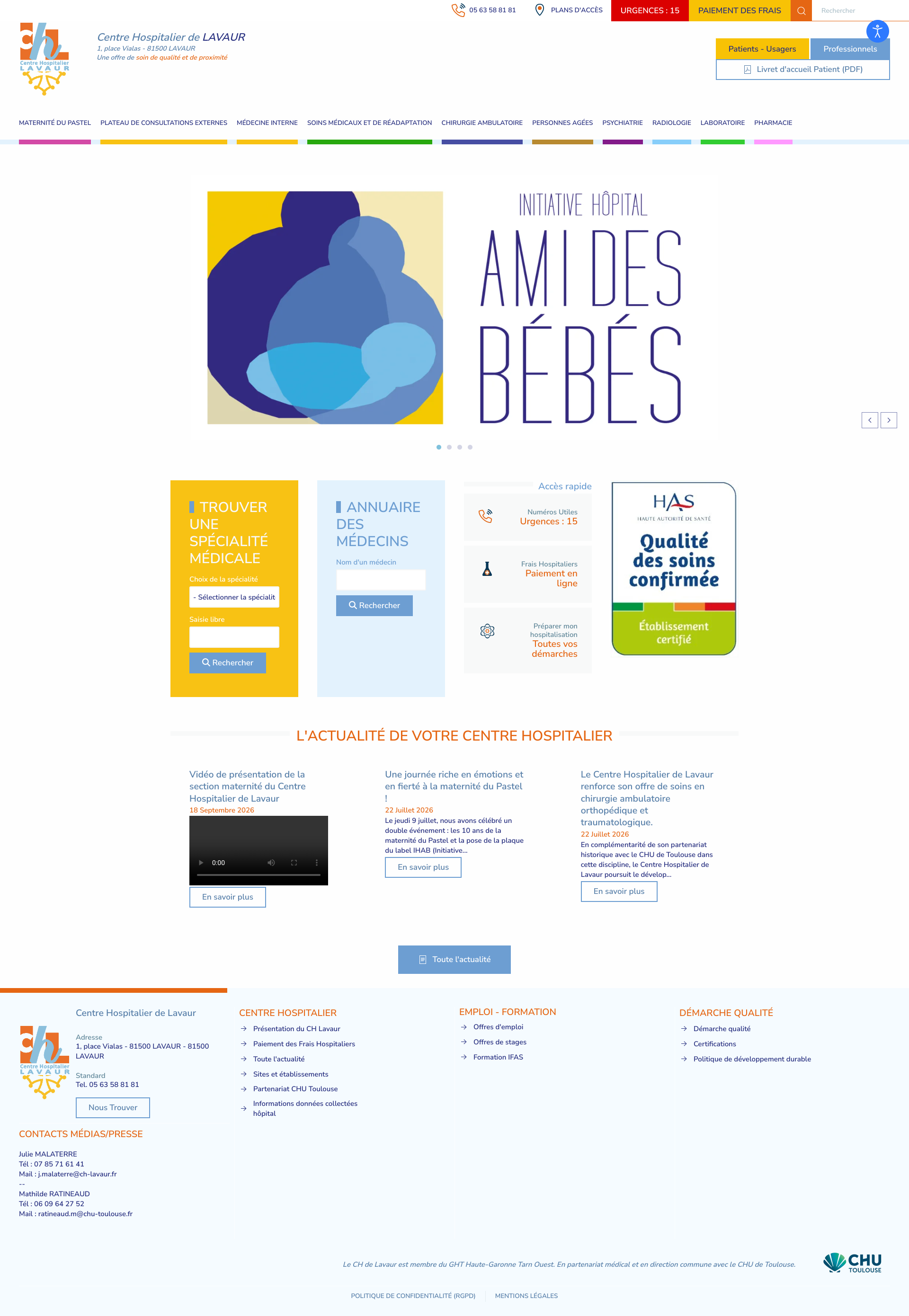 Aperçu du site