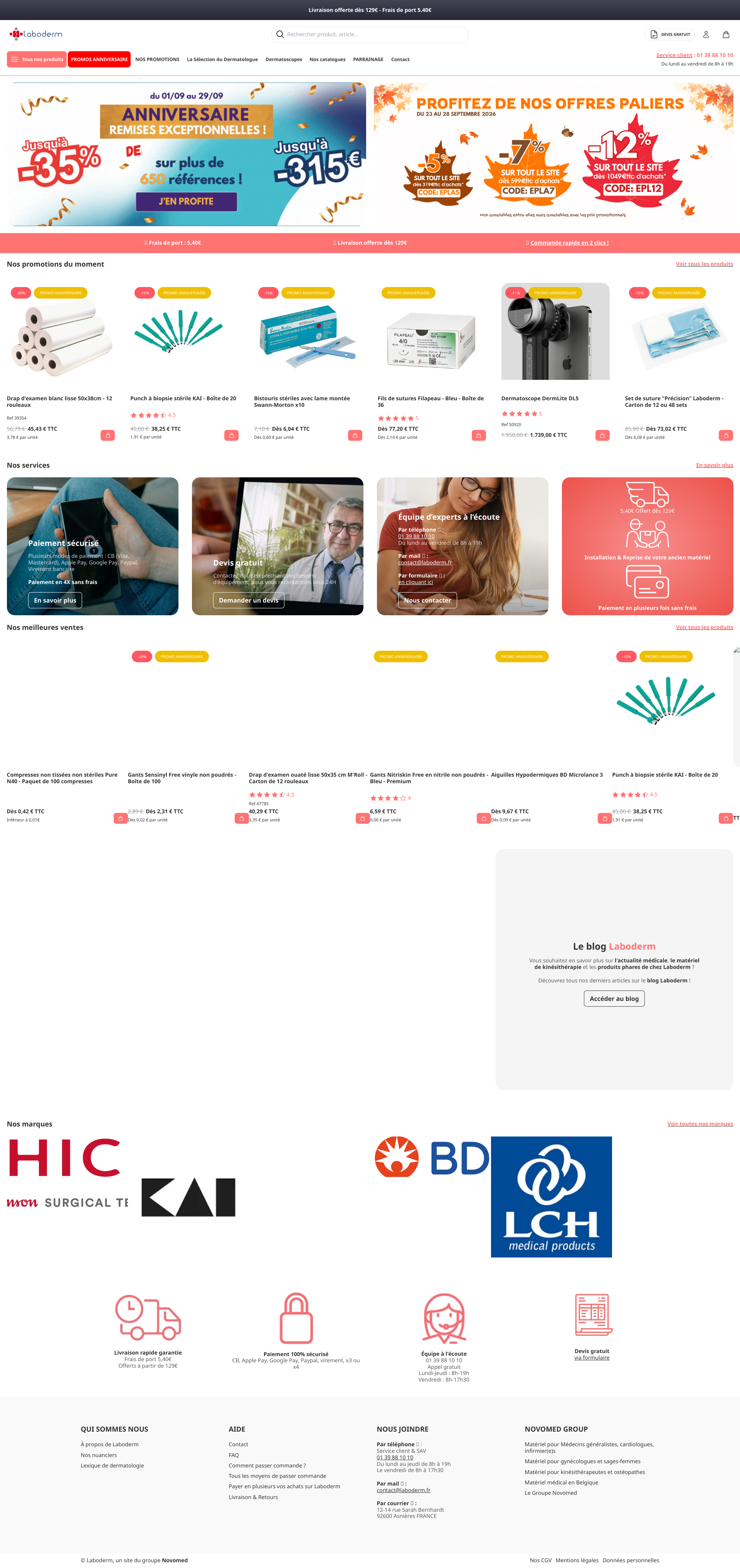 Aperçu du site