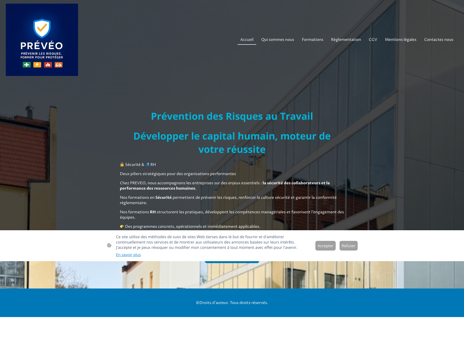 Aperçu du site