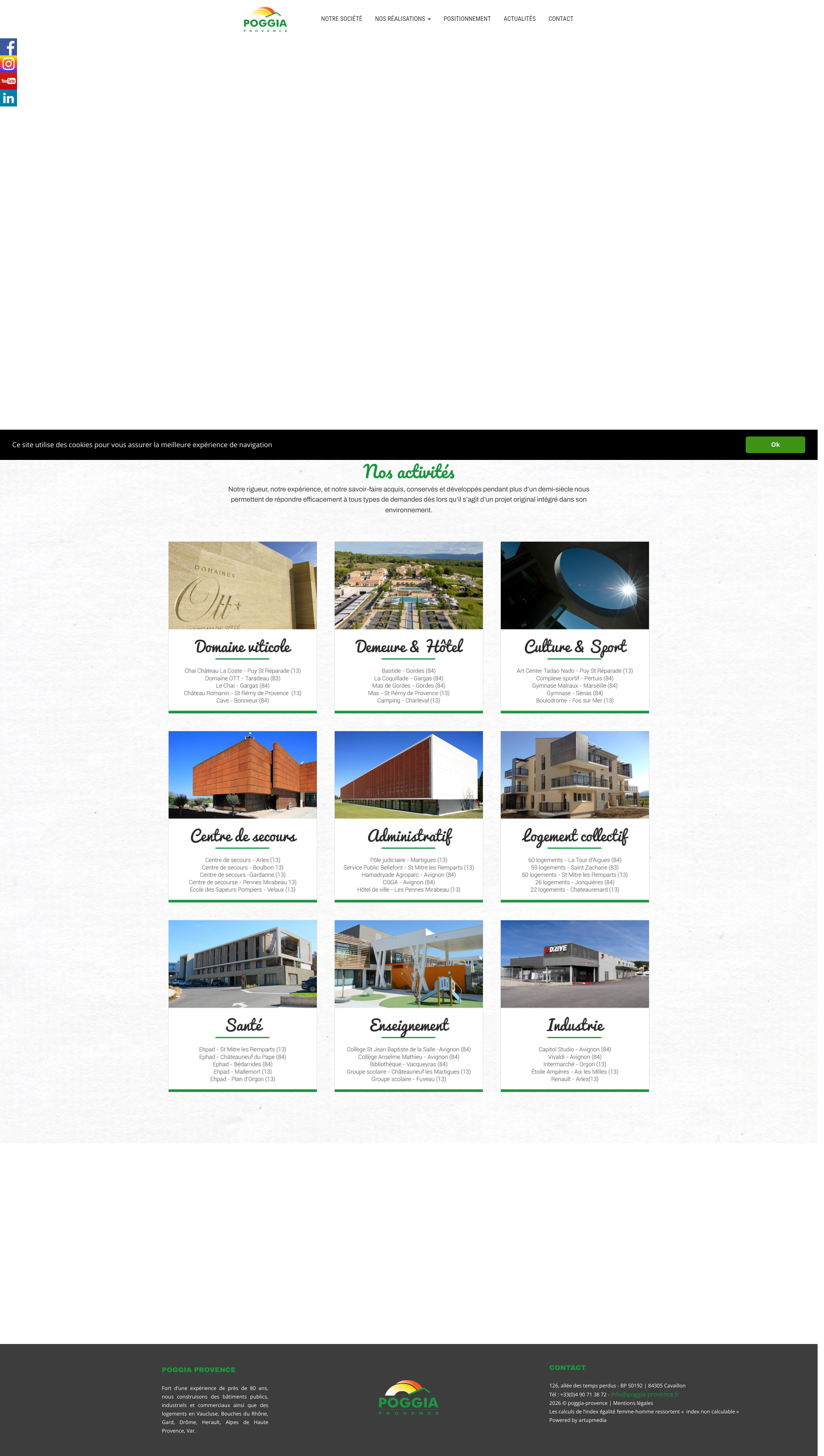 Aperçu du site