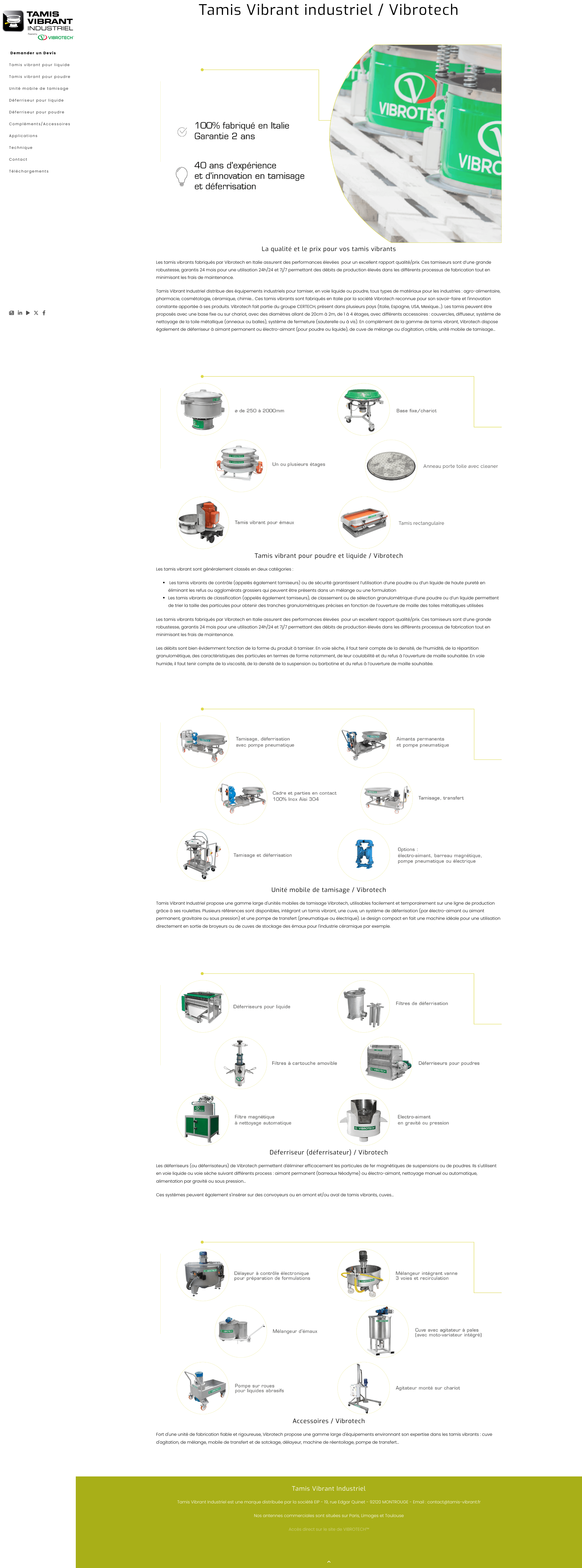 Aperçu du site
