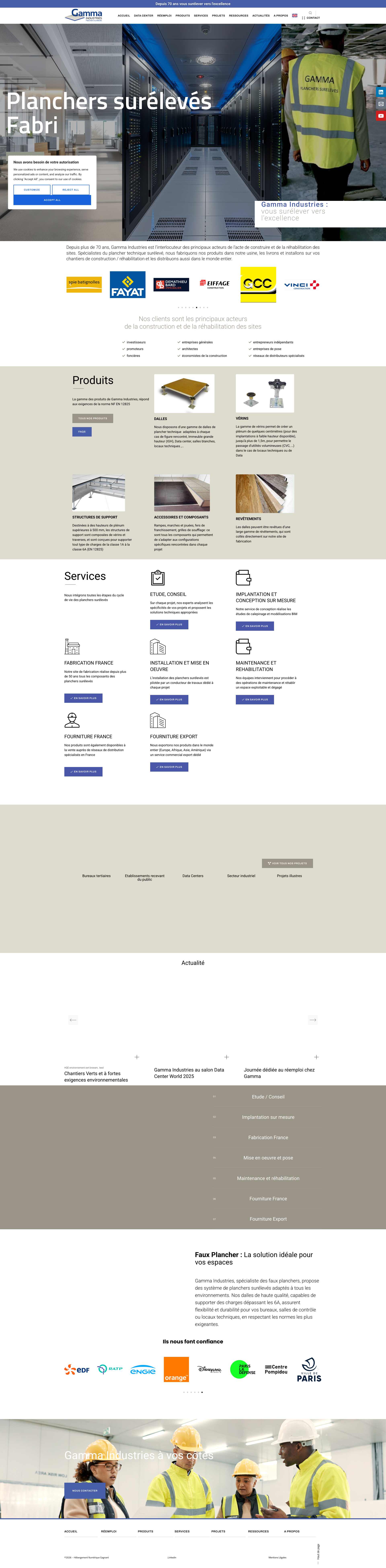 Aperçu du site
