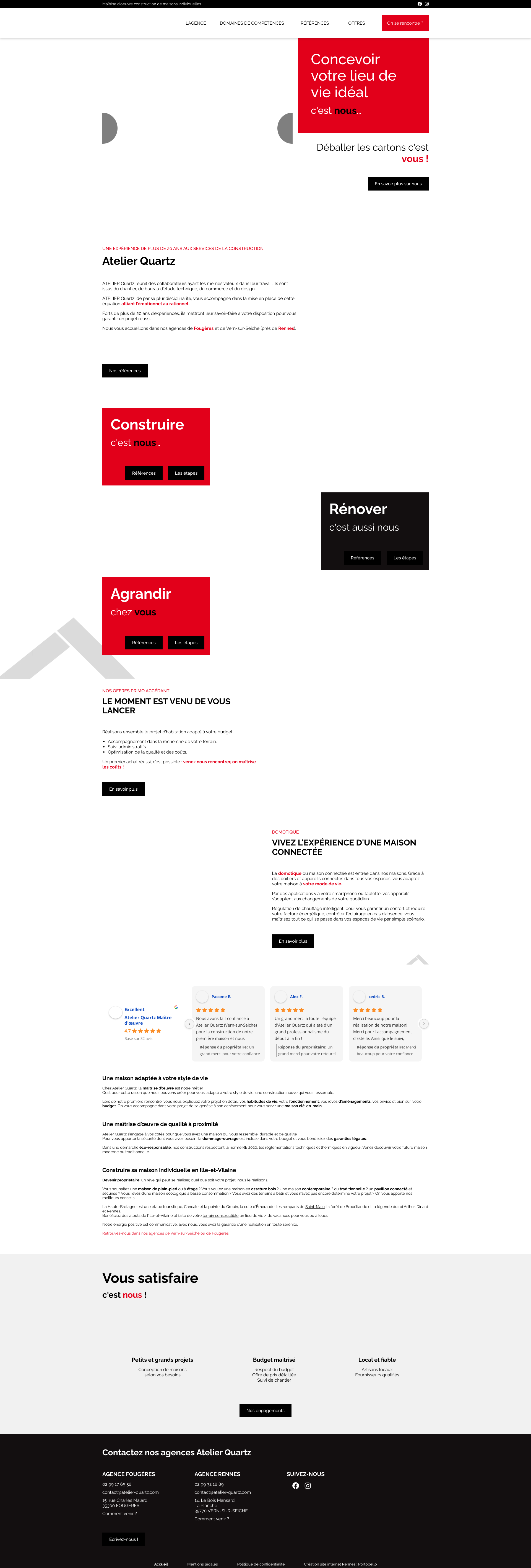 Aperçu du site