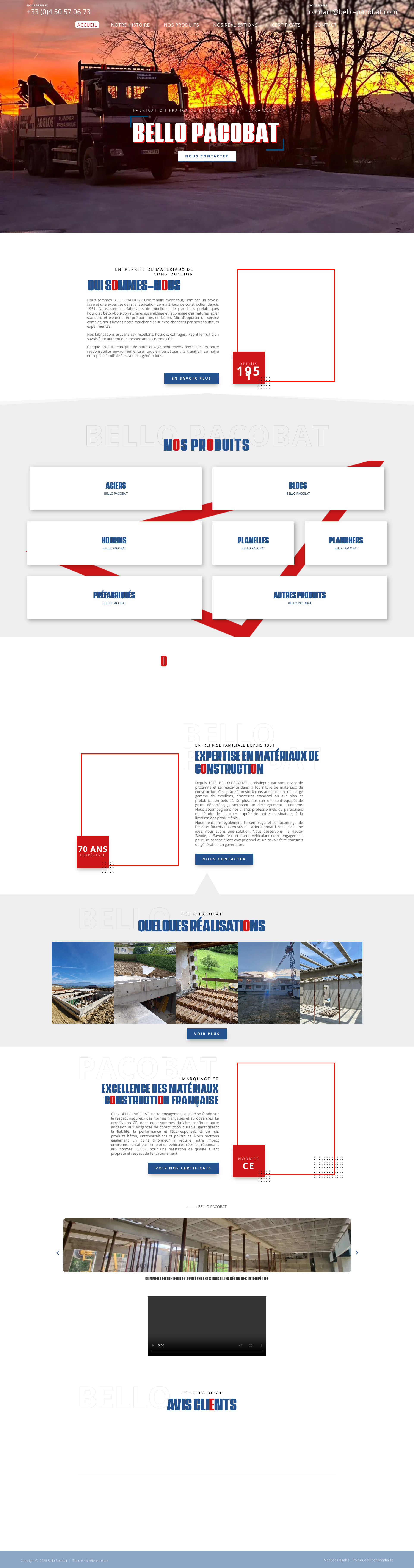 Aperçu du site