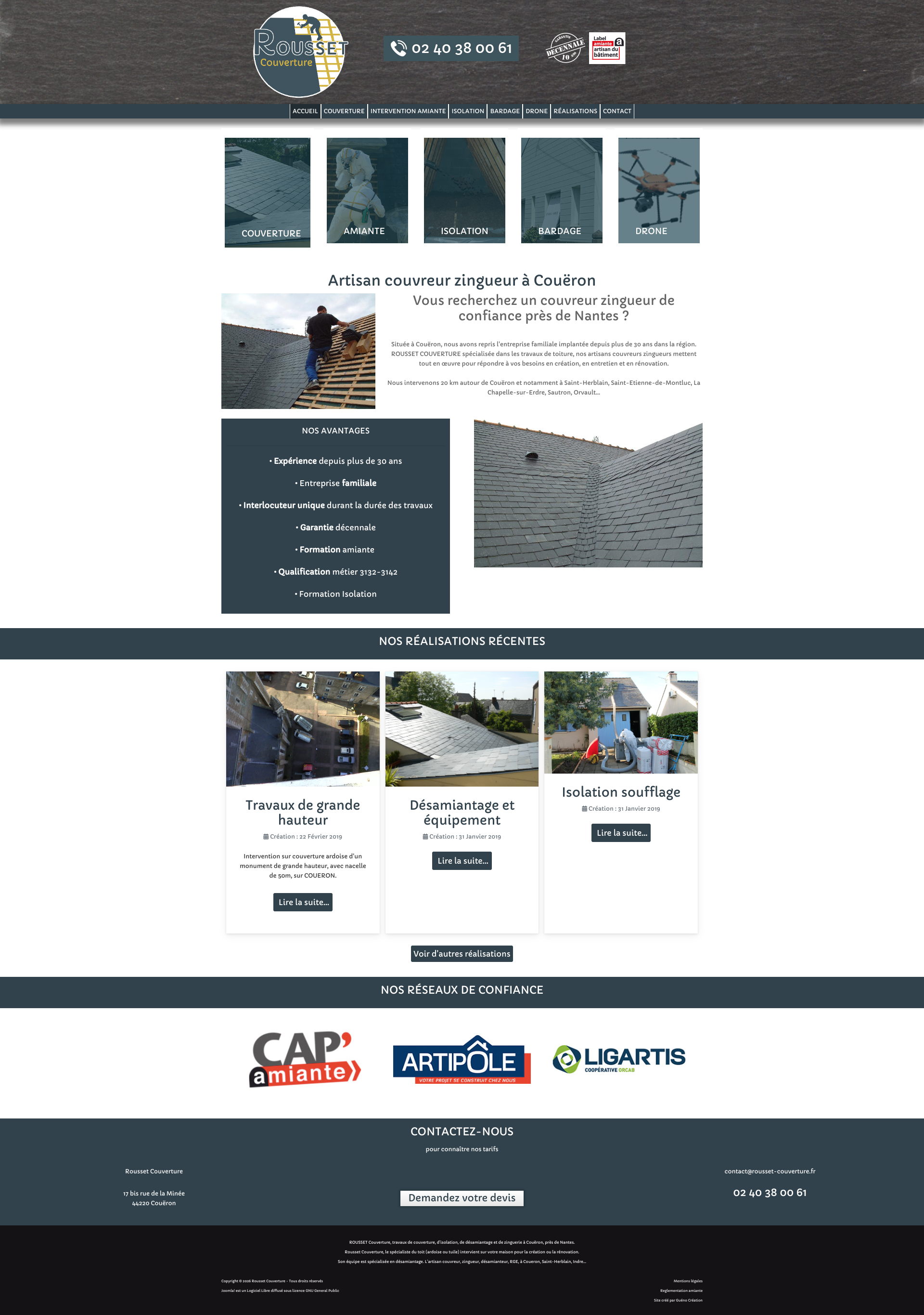 Aperçu du site