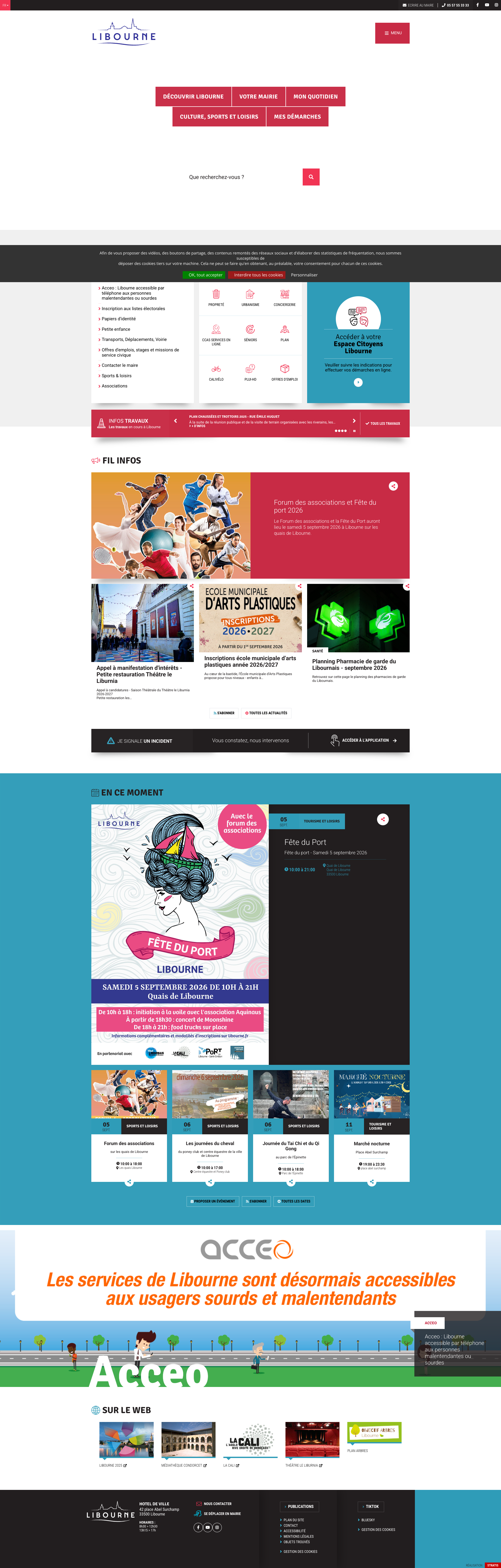 Aperçu du site