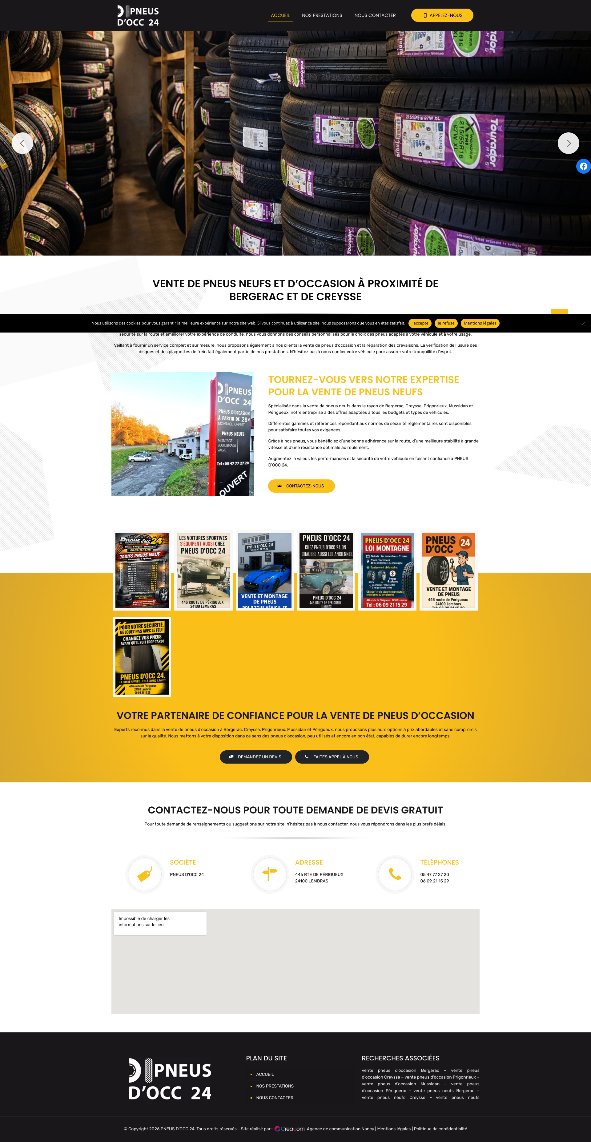 Aperçu du site