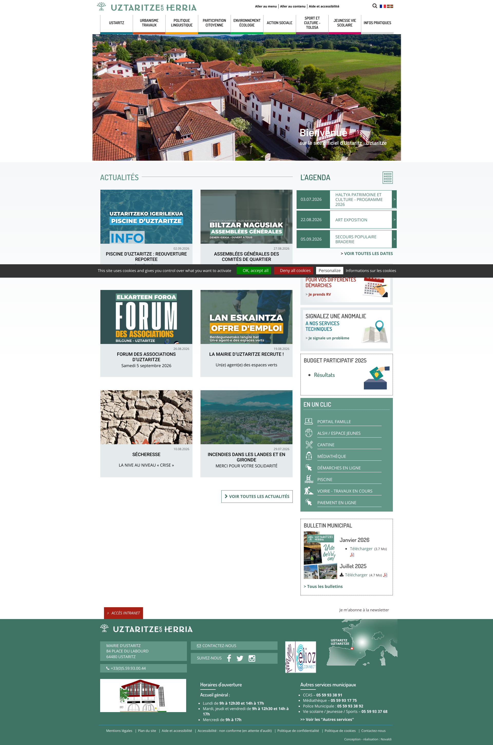 Aperçu du site