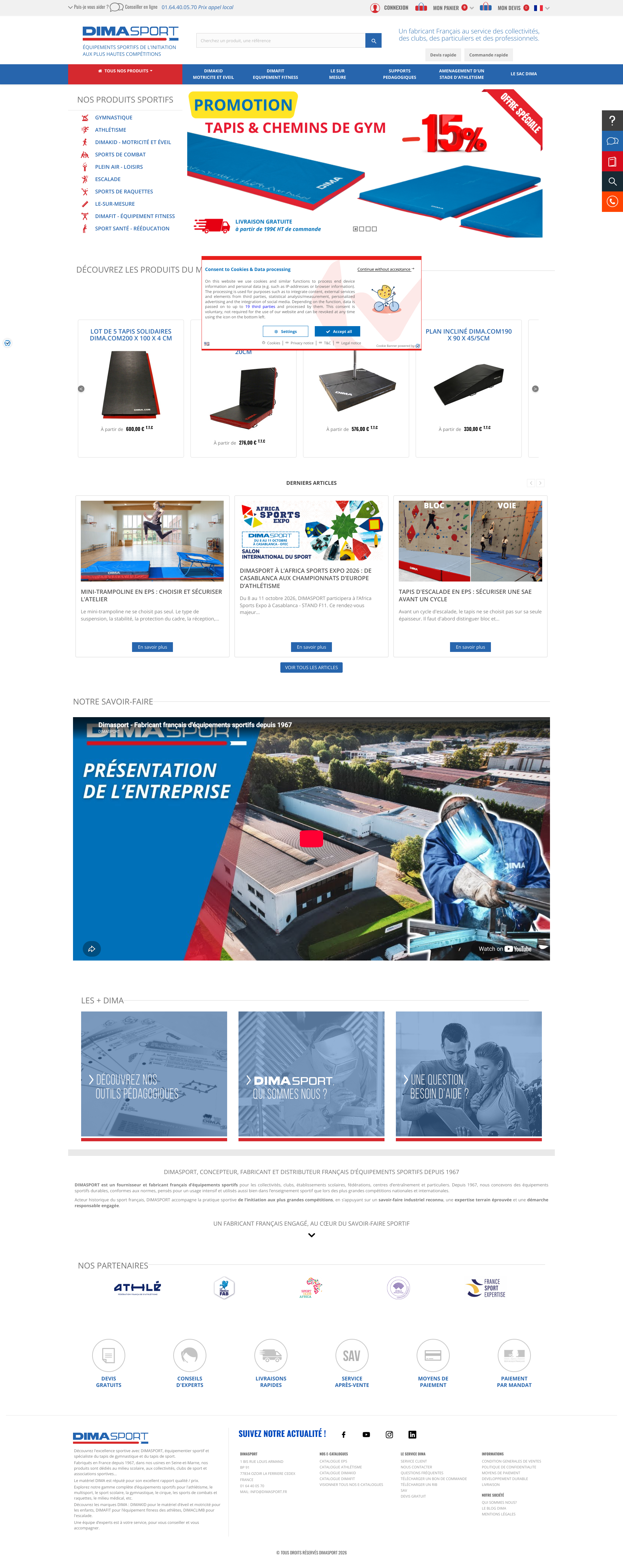 Aperçu du site