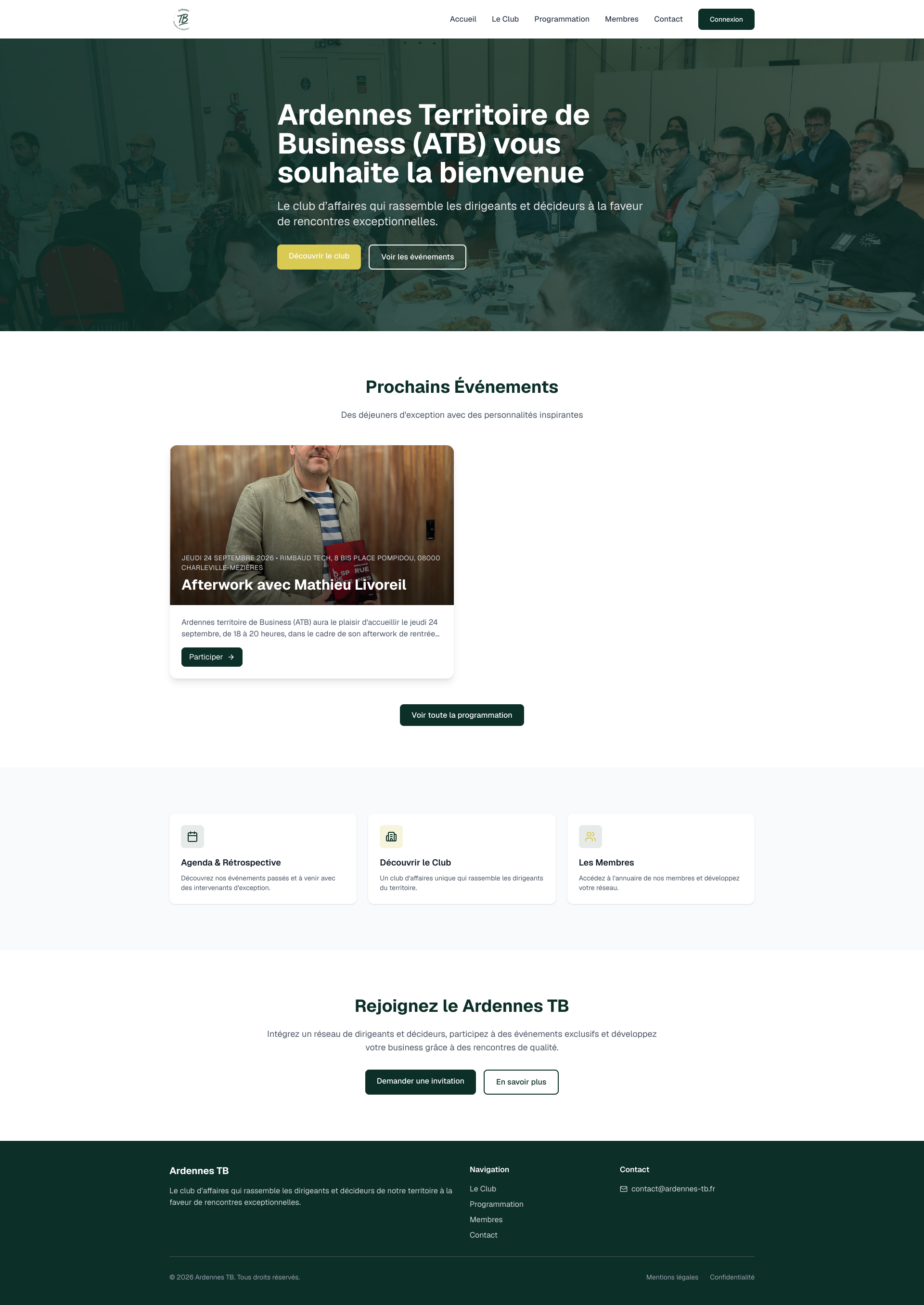 Aperçu du site