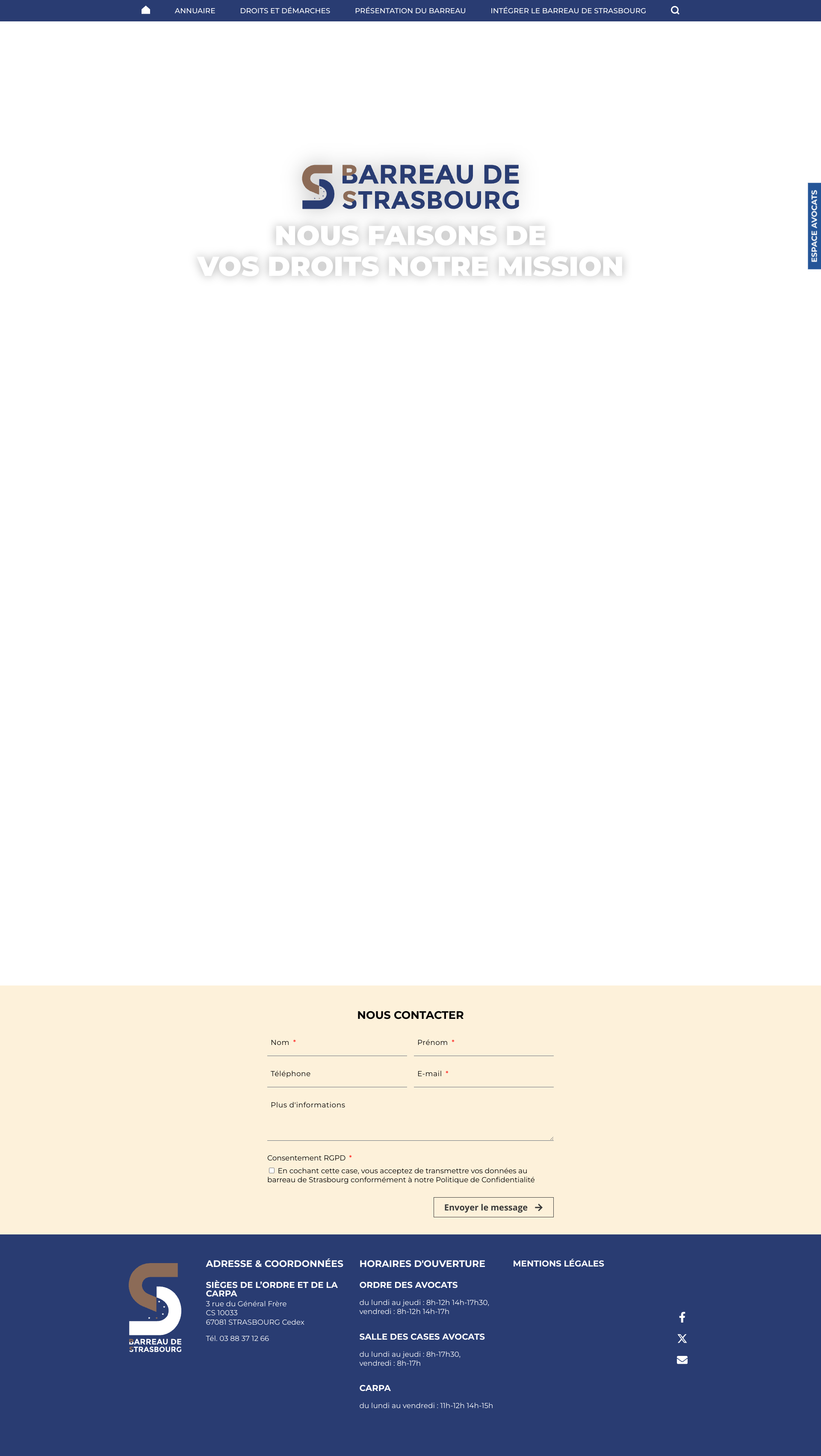 Aperçu du site