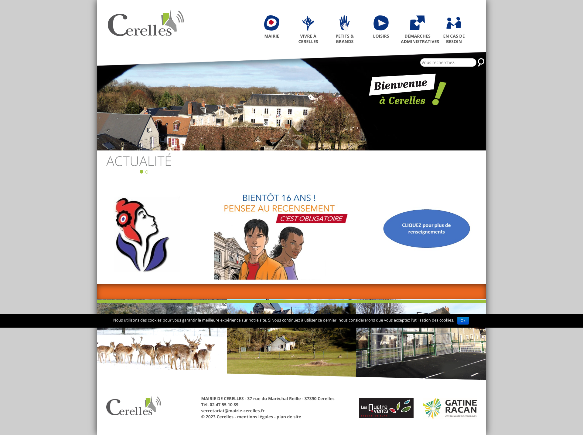 Aperçu du site