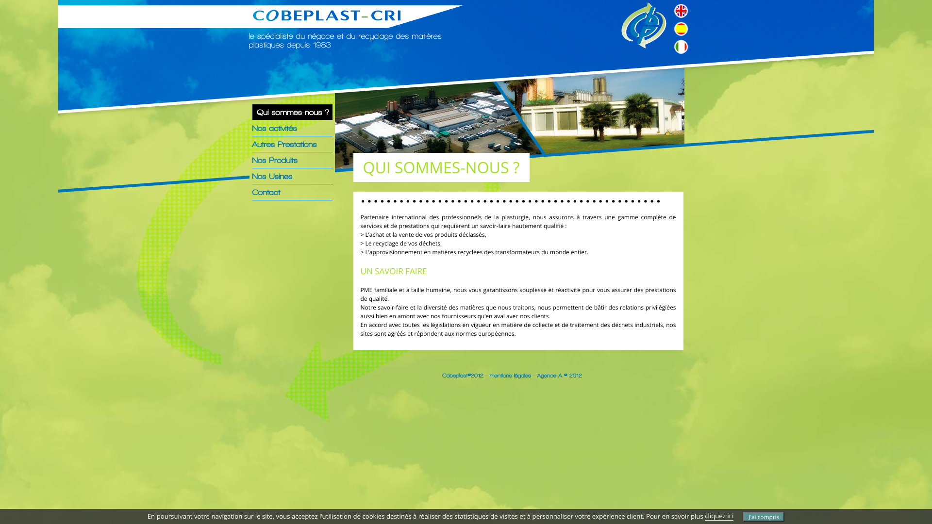 Aperçu du site