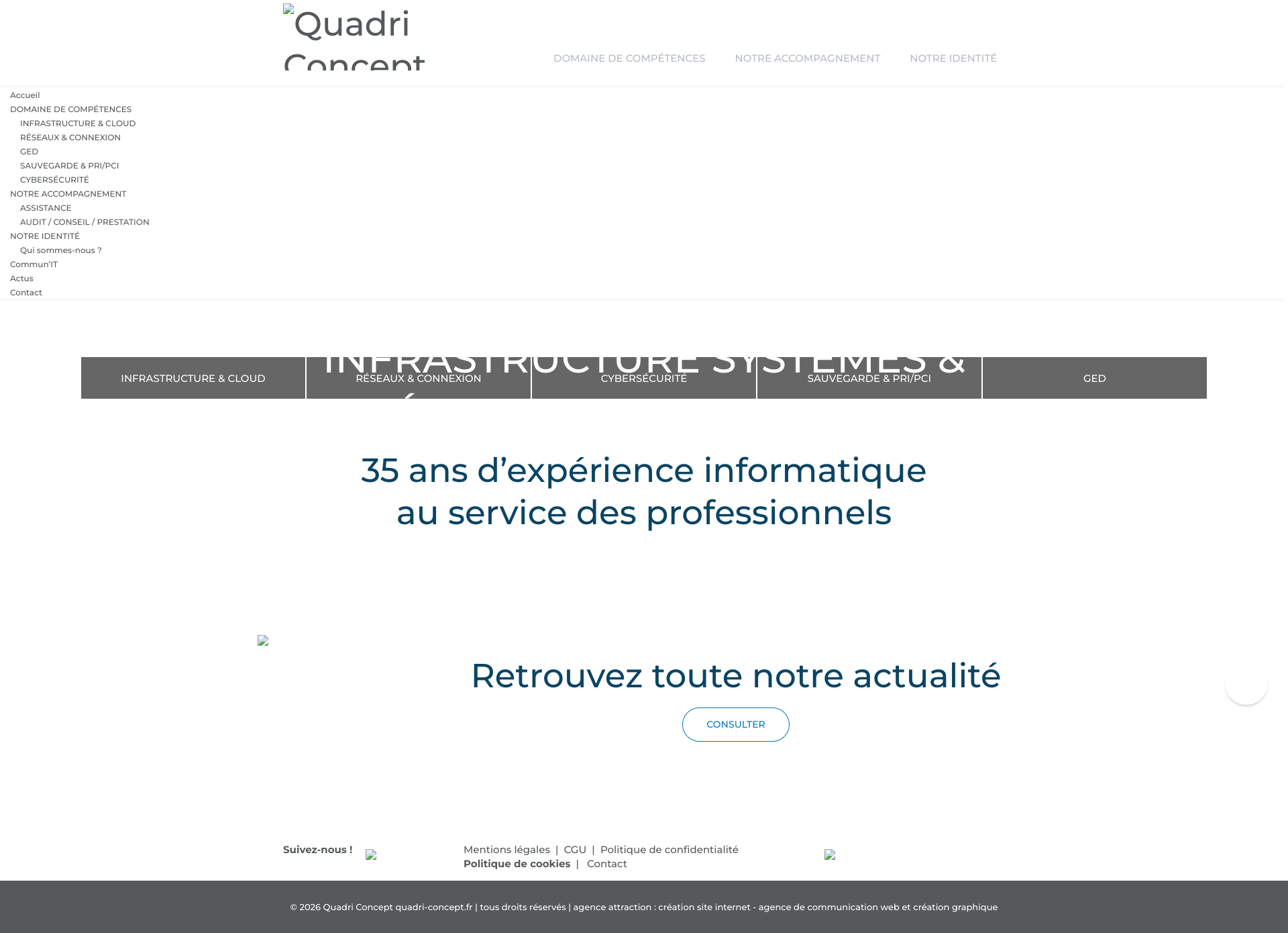 Aperçu du site
