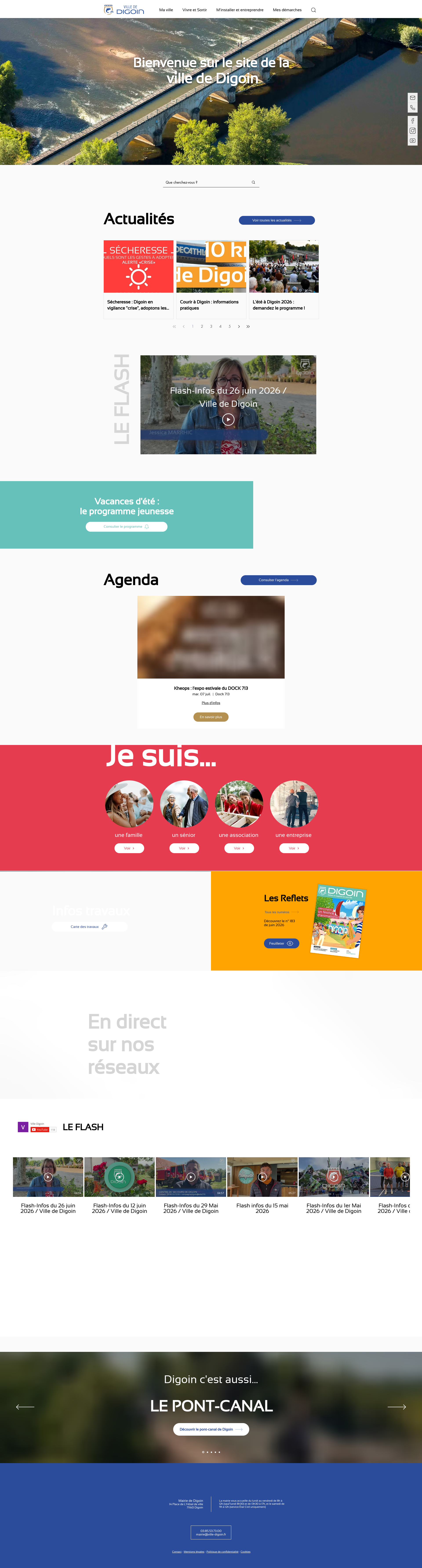 Aperçu du site