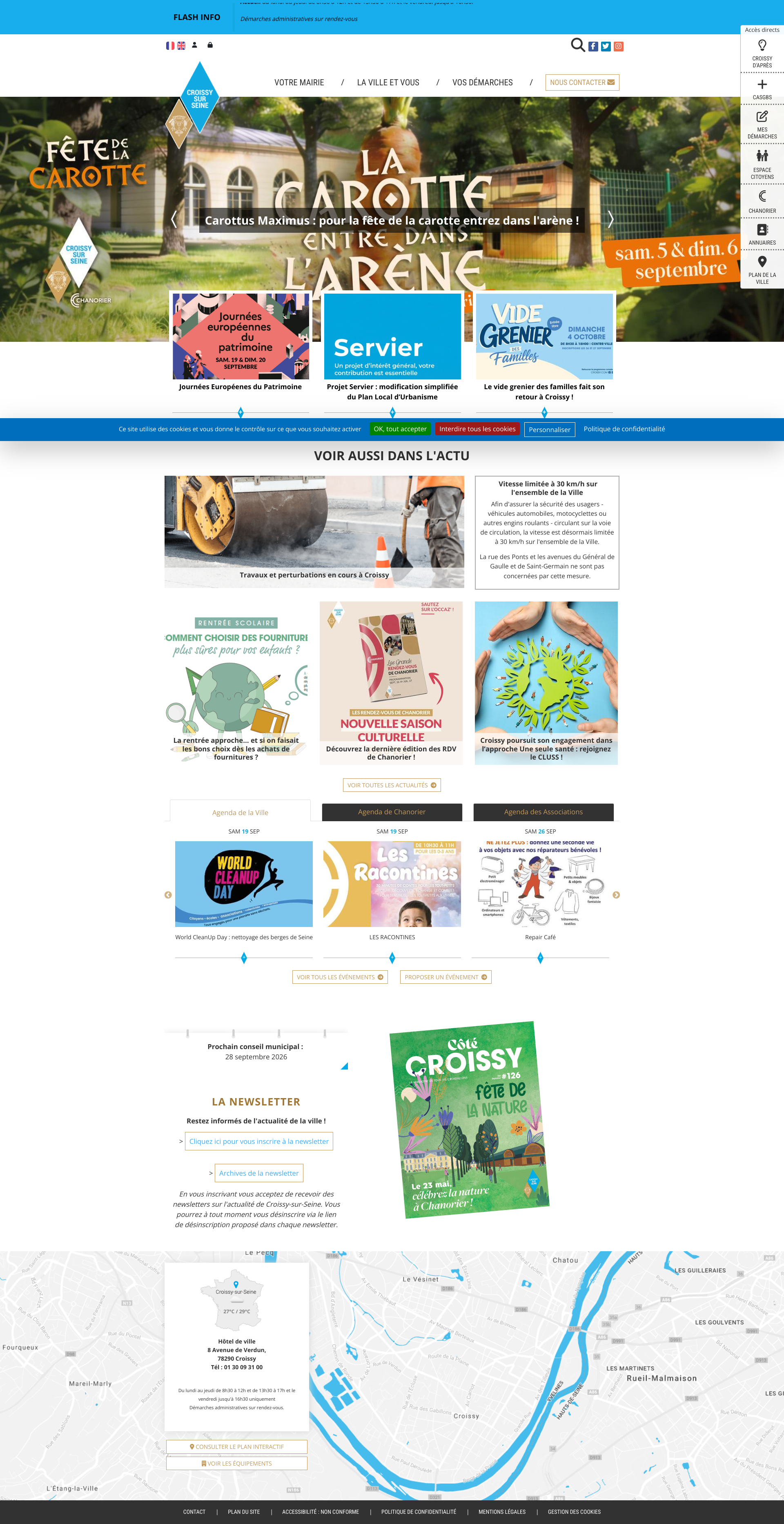 Aperçu du site