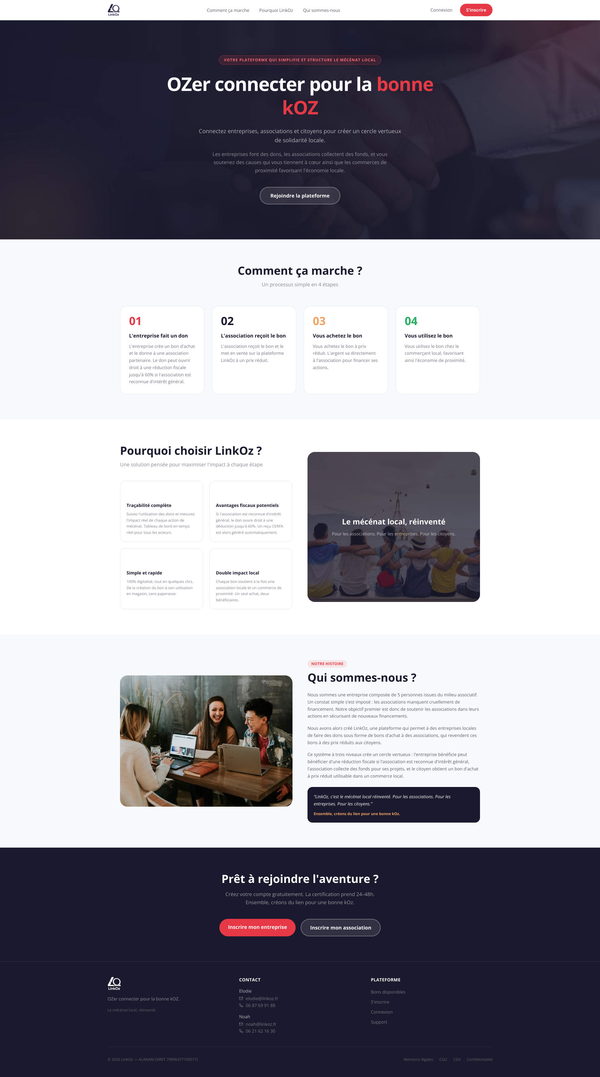 Aperçu du site