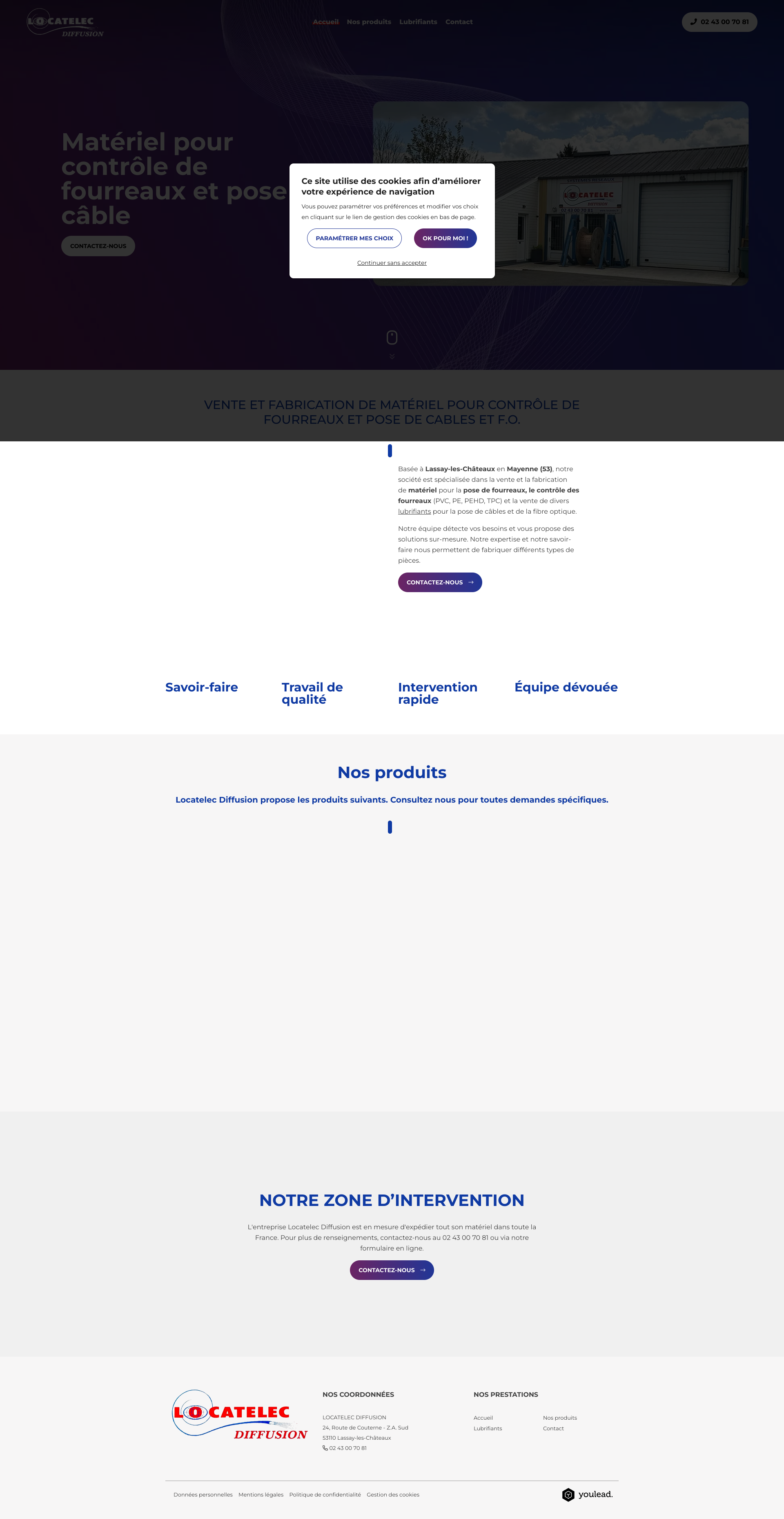 Aperçu du site