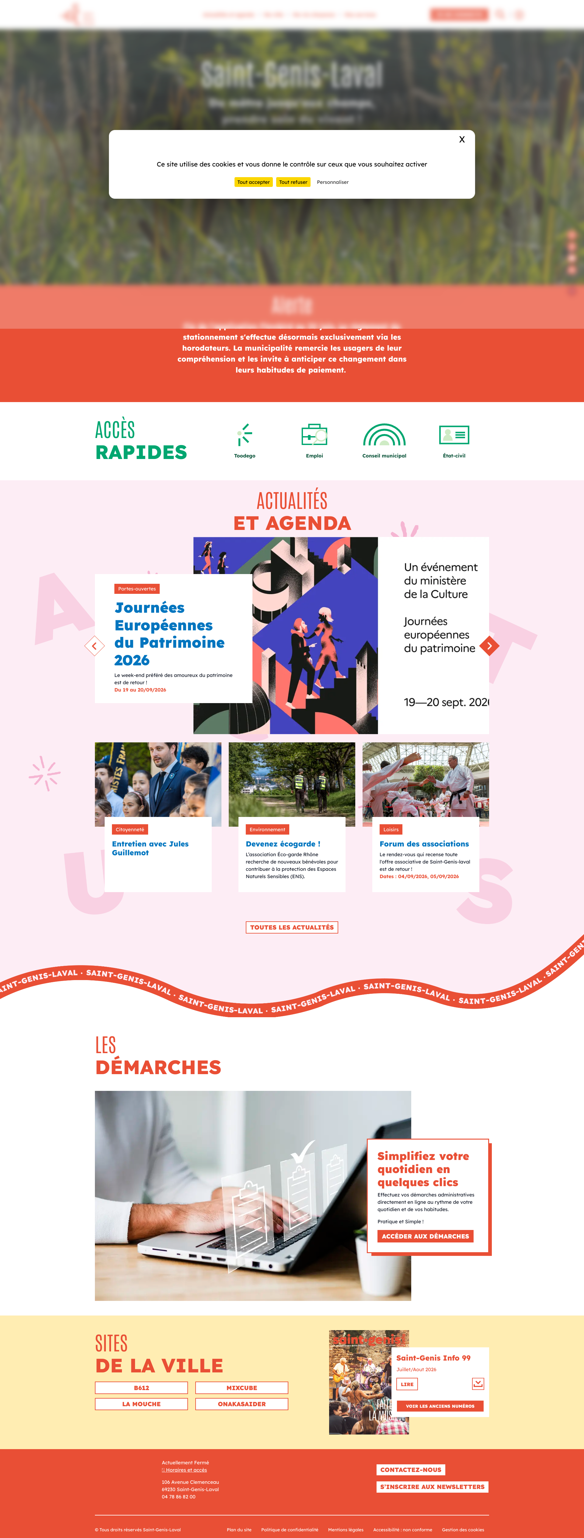 Aperçu du site